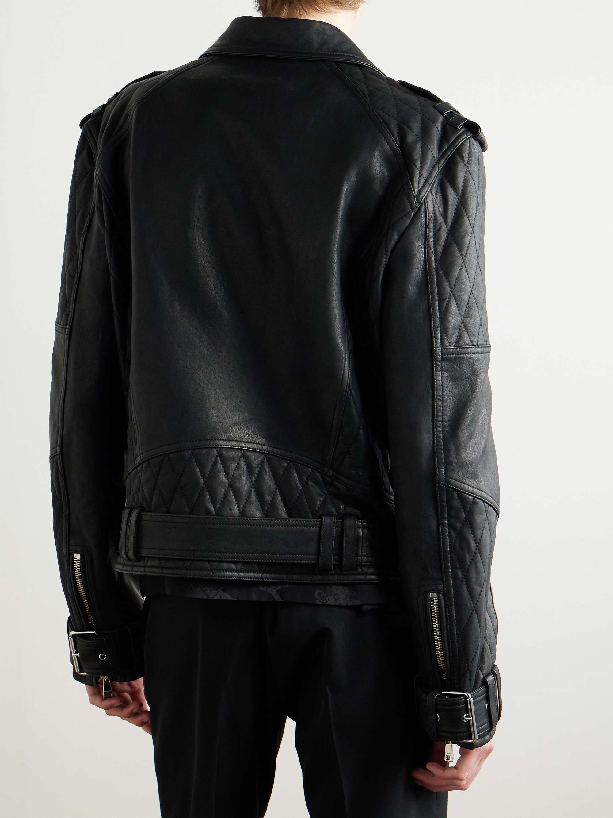 Quilted Leather Jacket view