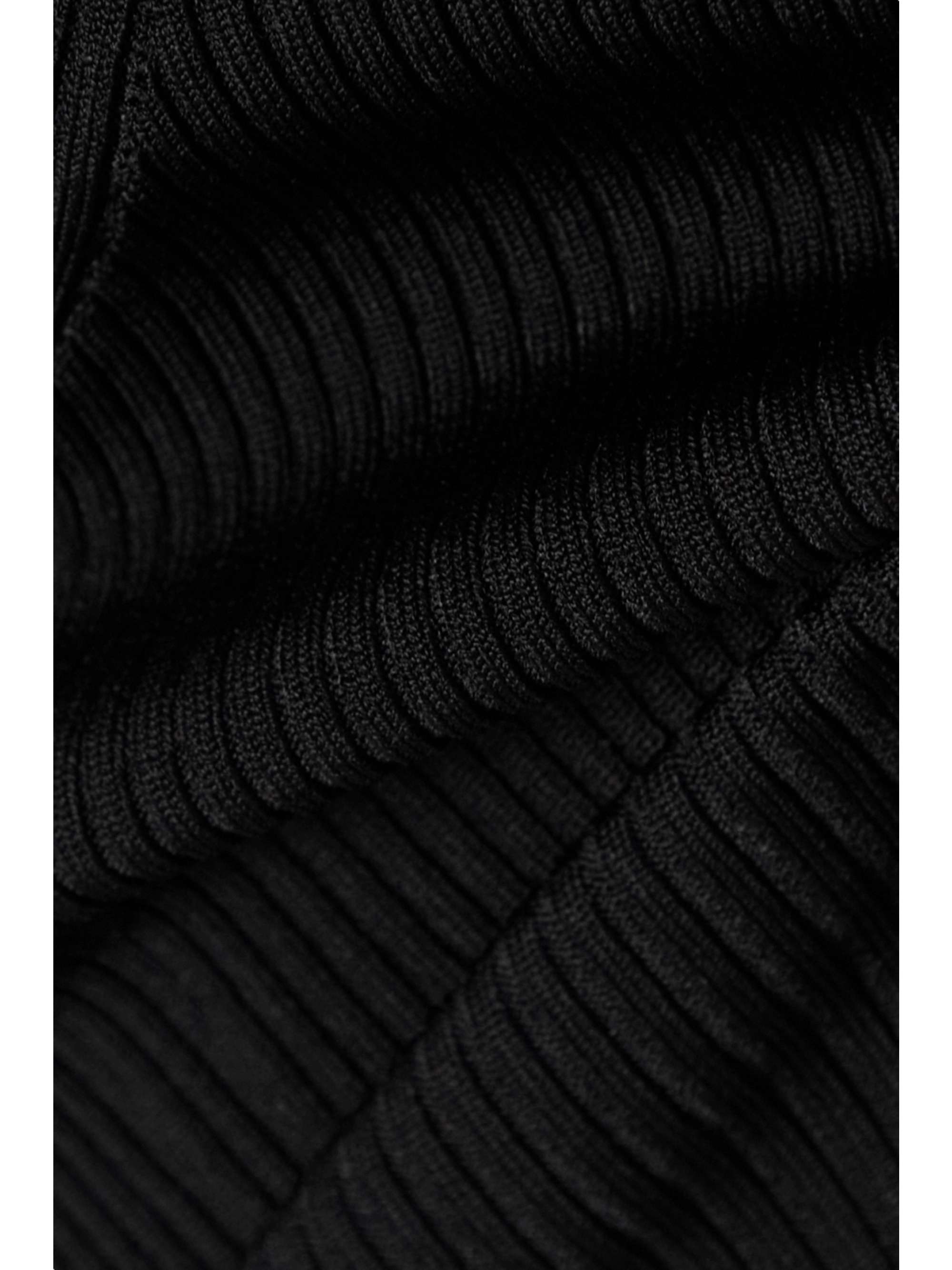 Ribbed-knit top view