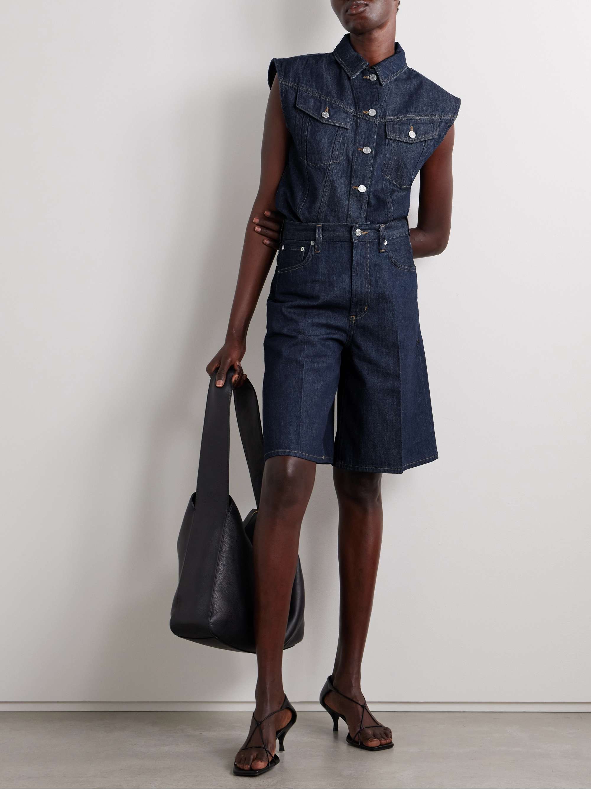 Nolan organic denim shorts view