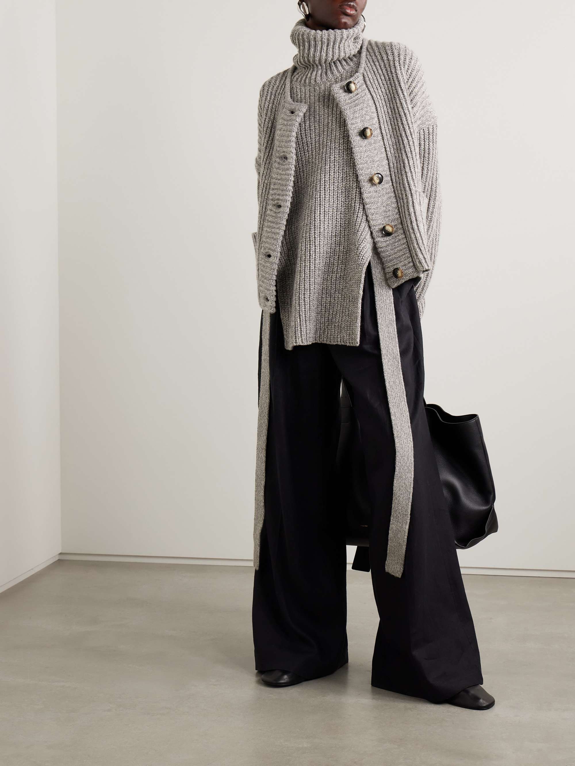 Azura ribbed wool cardigan view