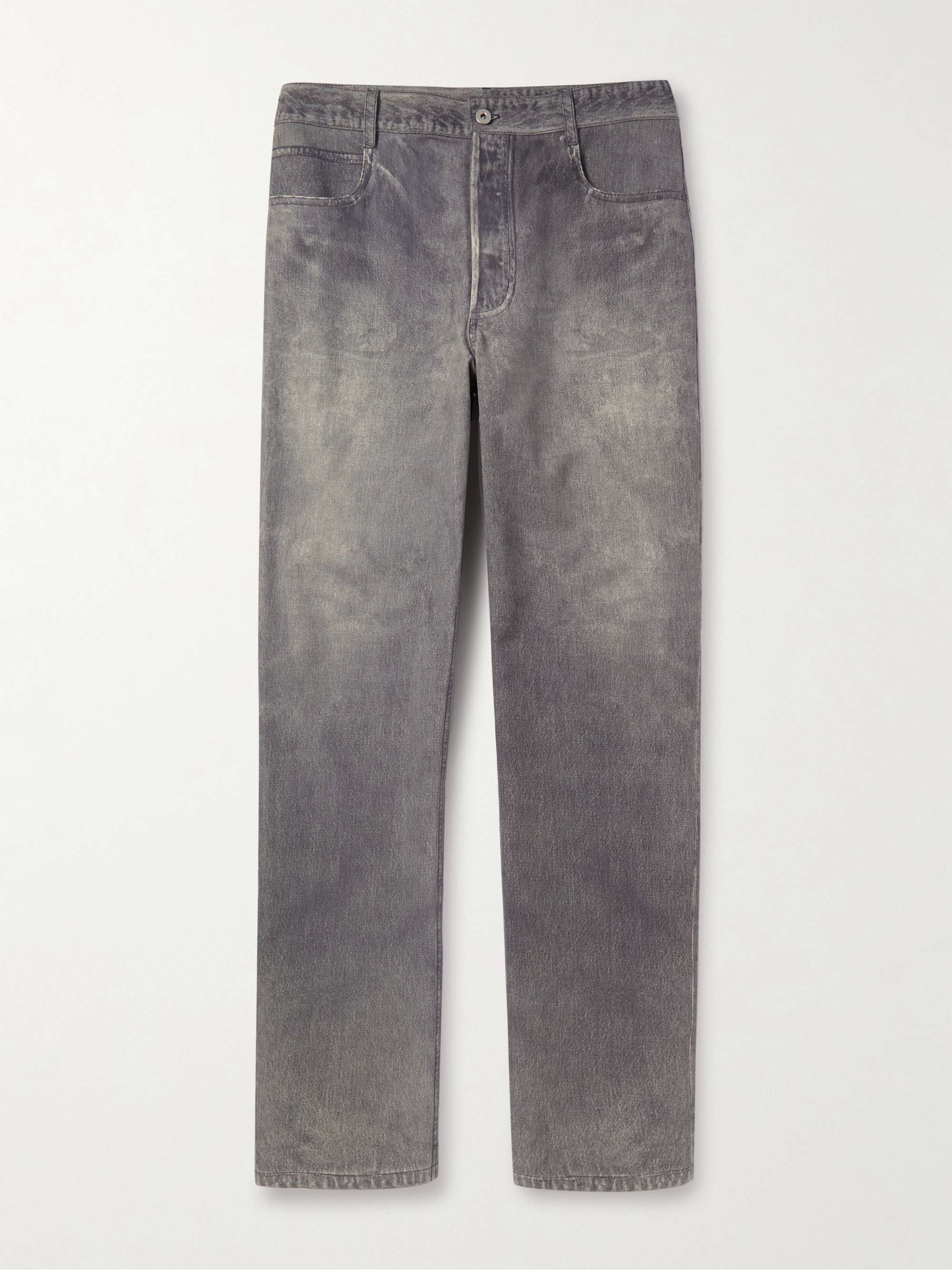 Straight-Leg Printed Nubuck Trousers hero visual