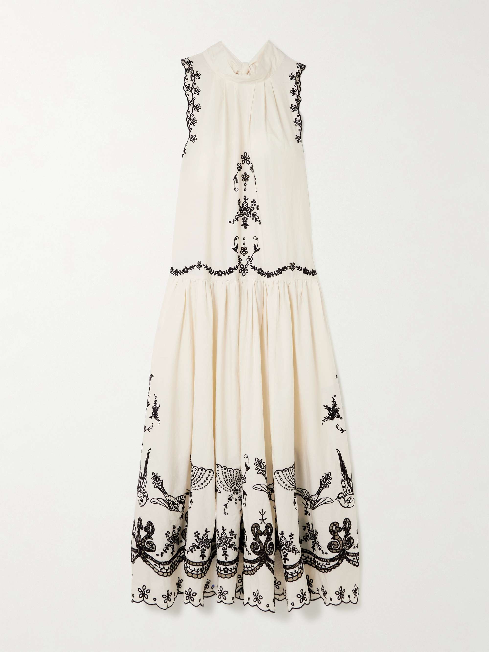 Kingsley embroidered cotton midi dress hero visual