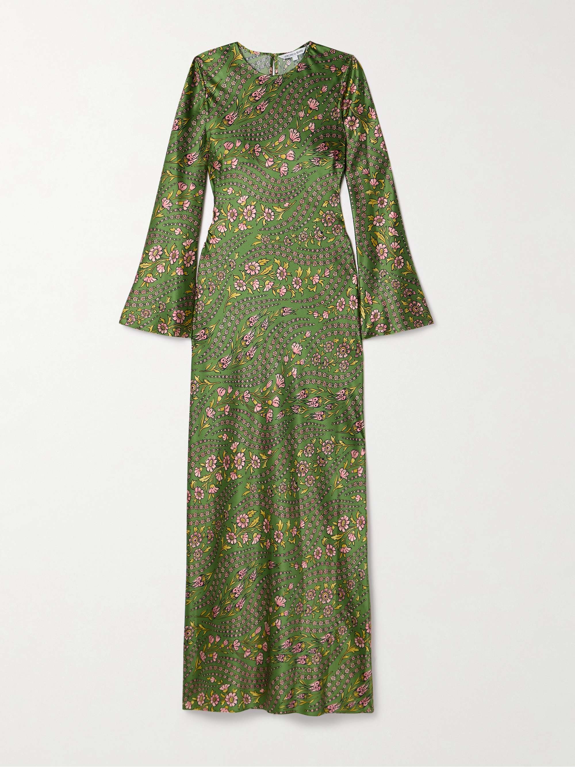 Gemma floral-print silk-blend satin maxi dress hero visual