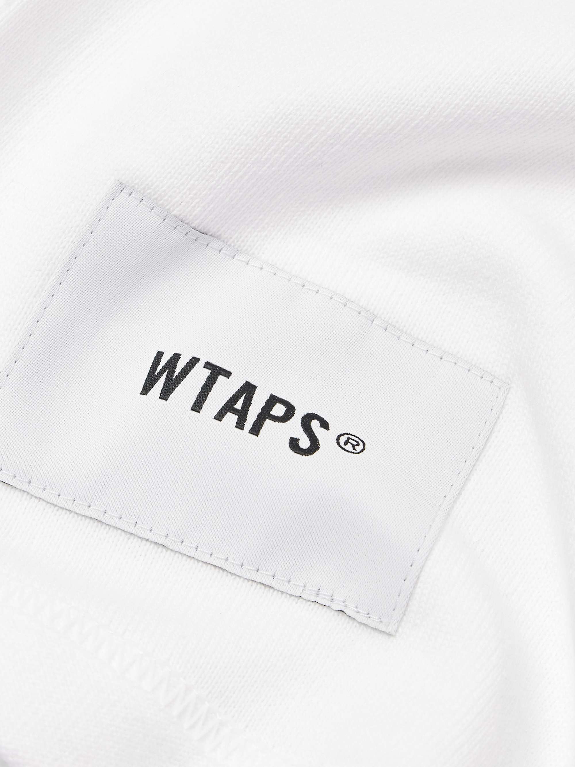 Ian Logo-Appliquéd Two-Tone Cotton-Jersey T-Shirt view