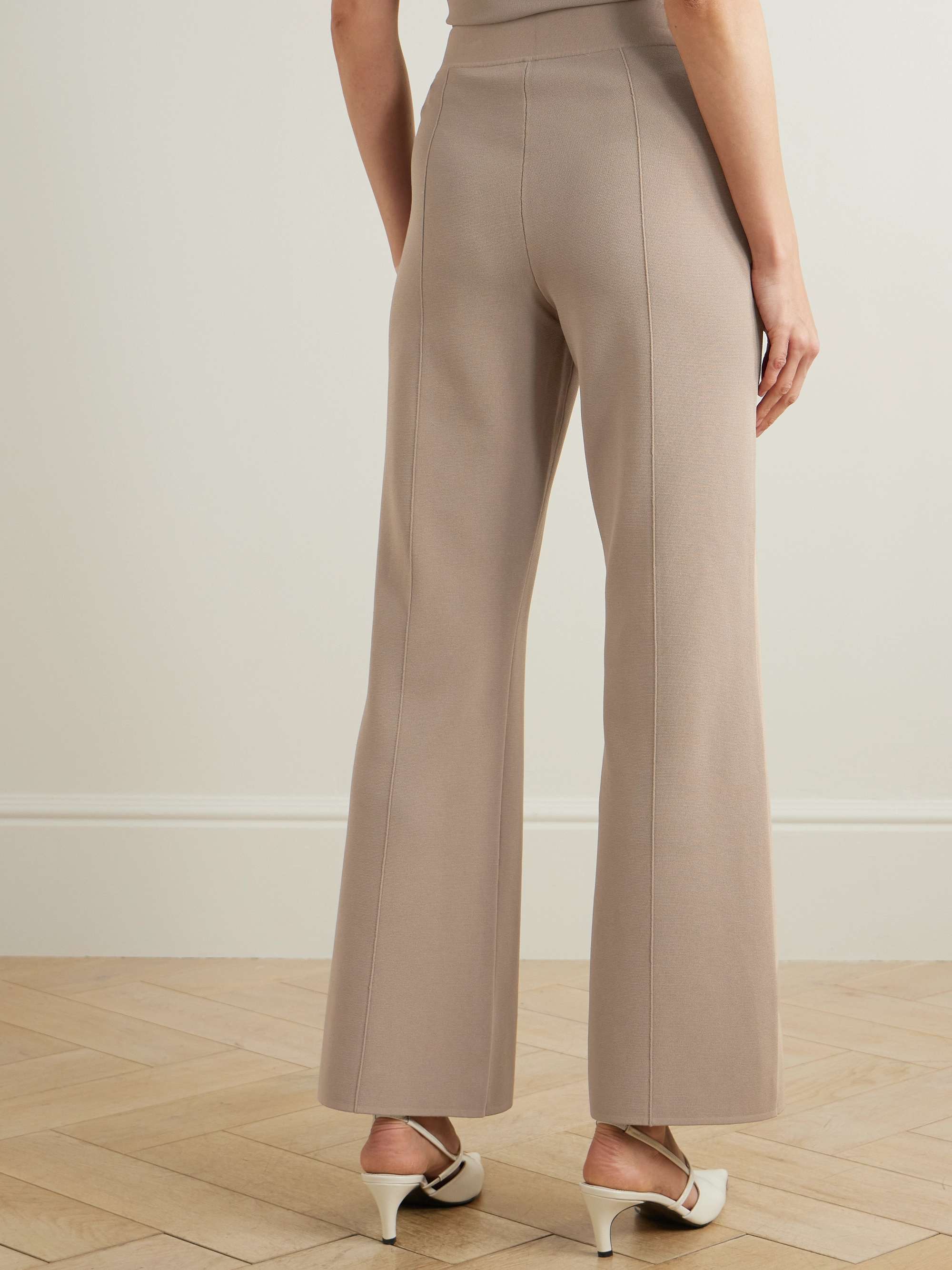 Milano stretch-knit flared pants view