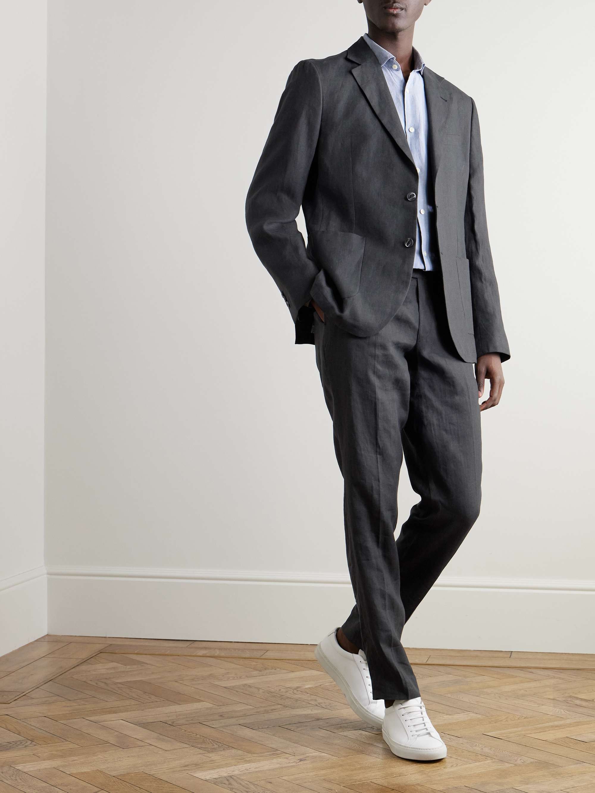 Affonso Tapered Linen Suit Trousers view
