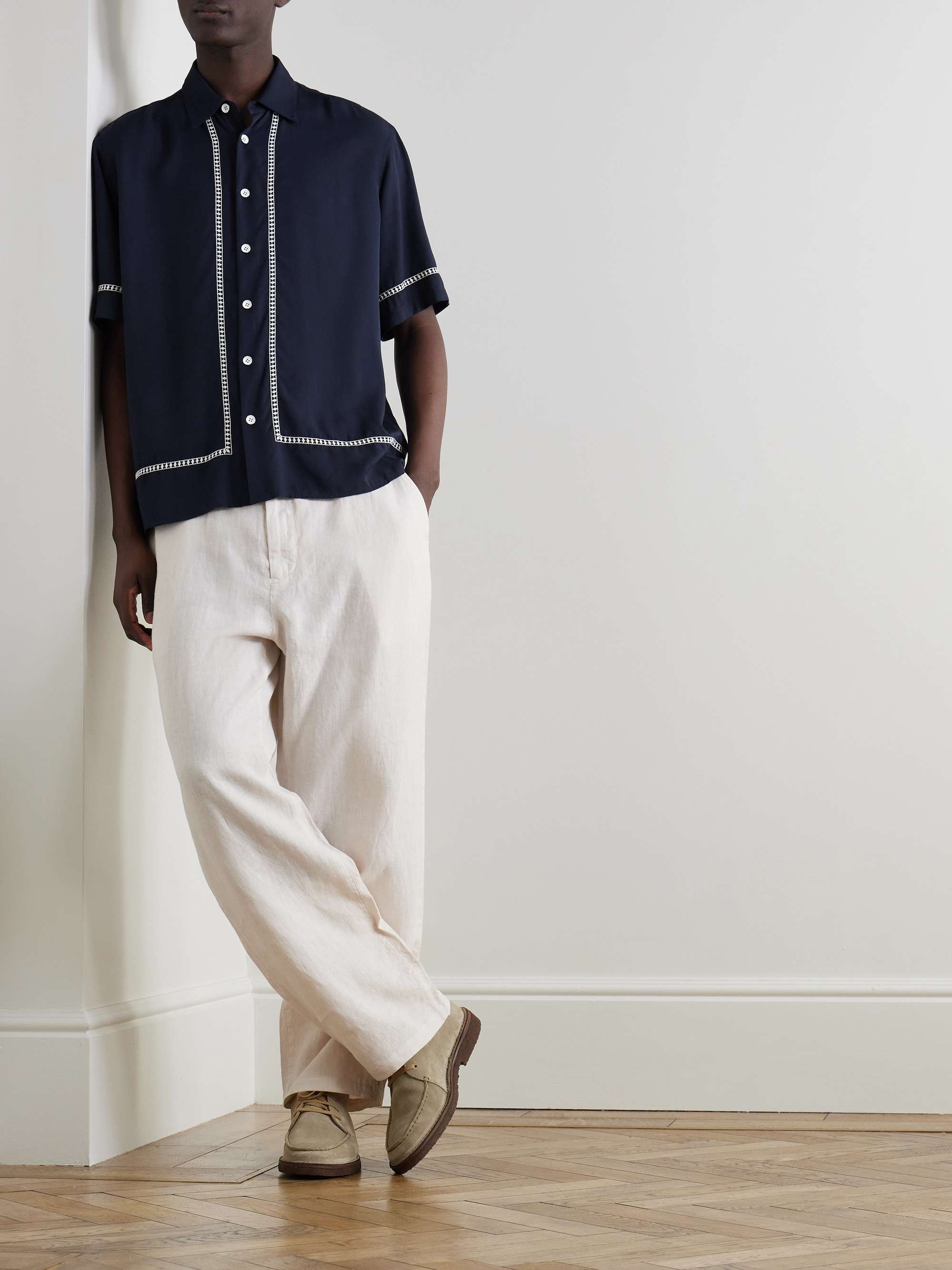 Embroidered Twill Shirt view