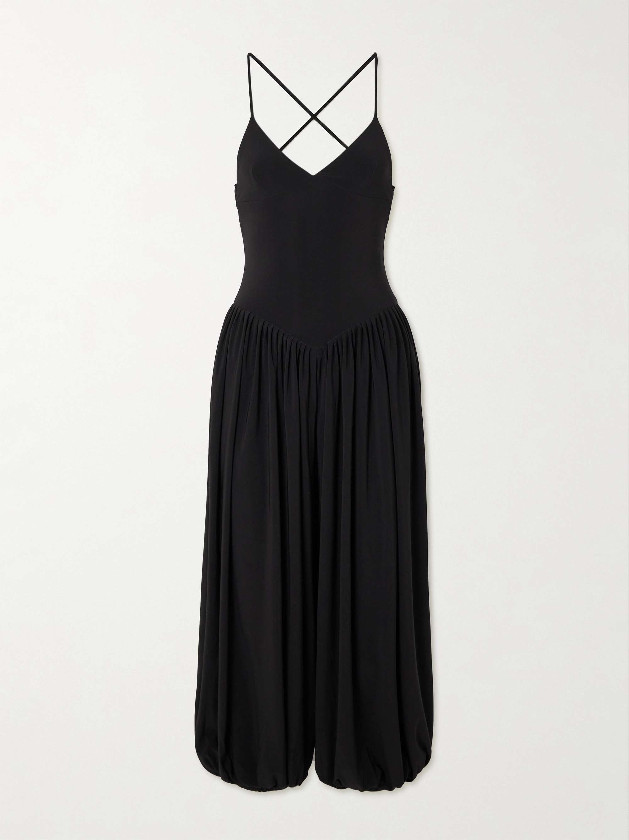 Kenny draped stretch-jersey jumpsuit hero visual