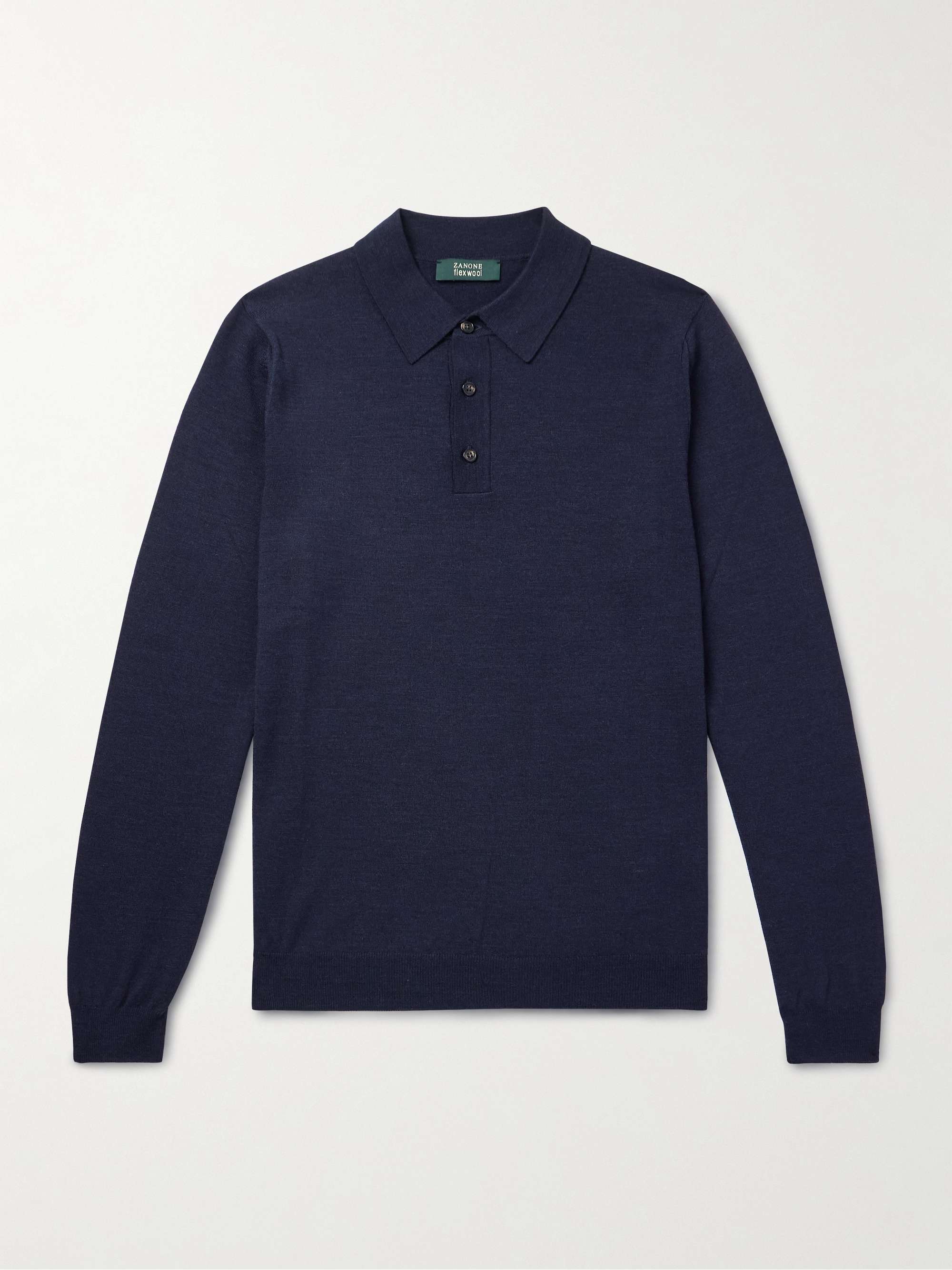 Wool-Blend Polo Shirt hero visual