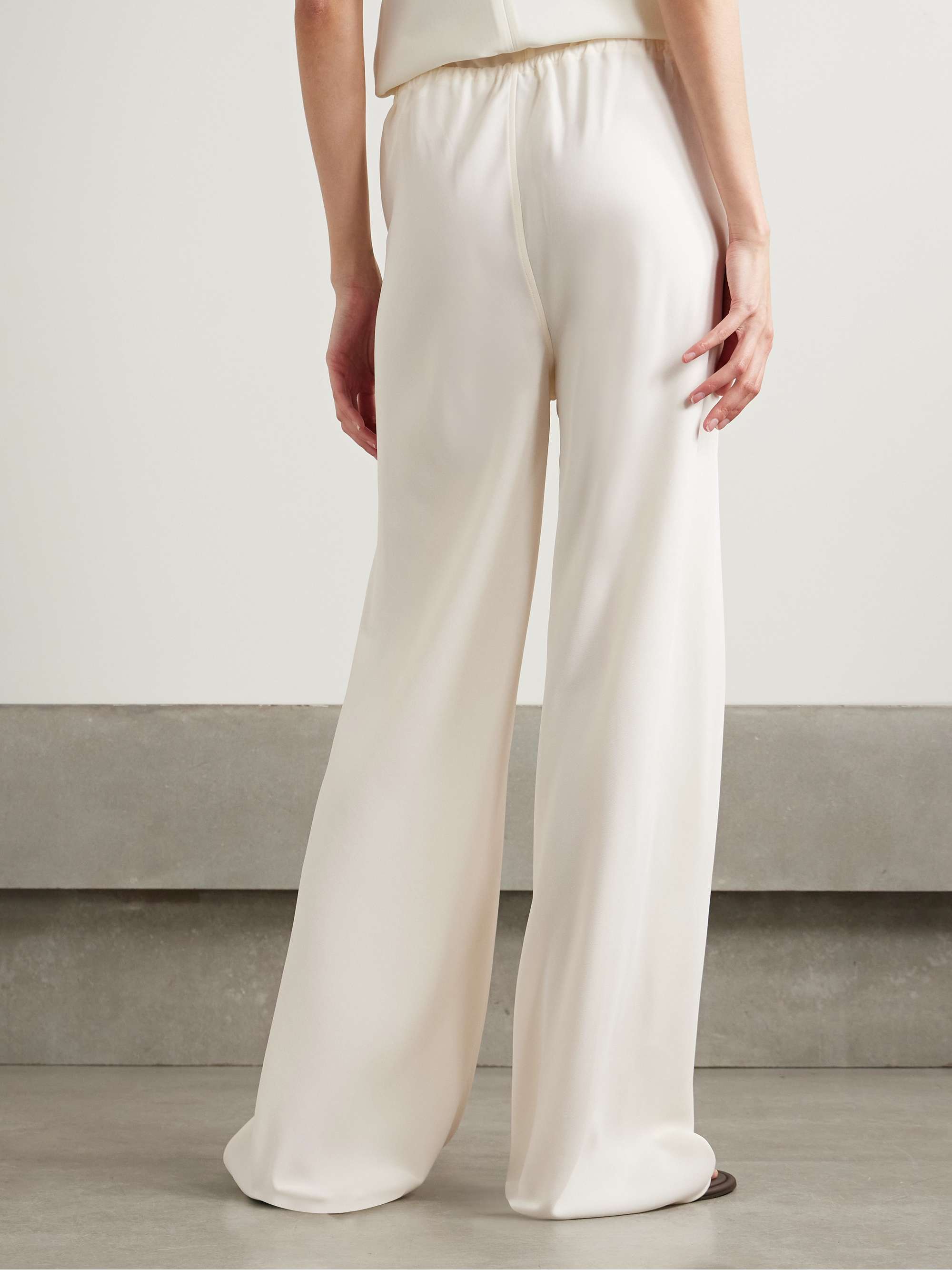 Stroll crepe wide-leg pants view