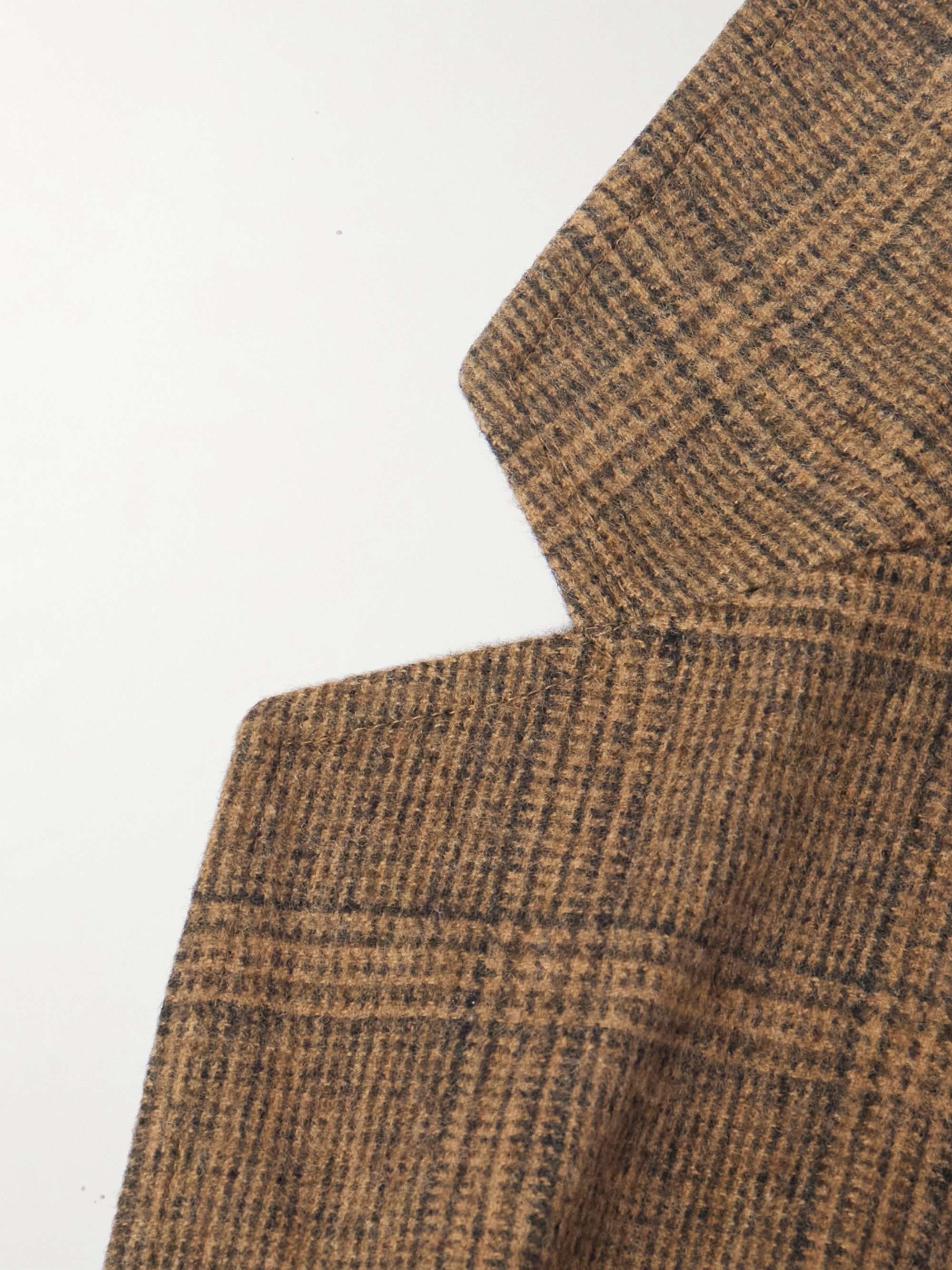 Checked Virgin Wool and Alpaca-Blend Suit Jacket view