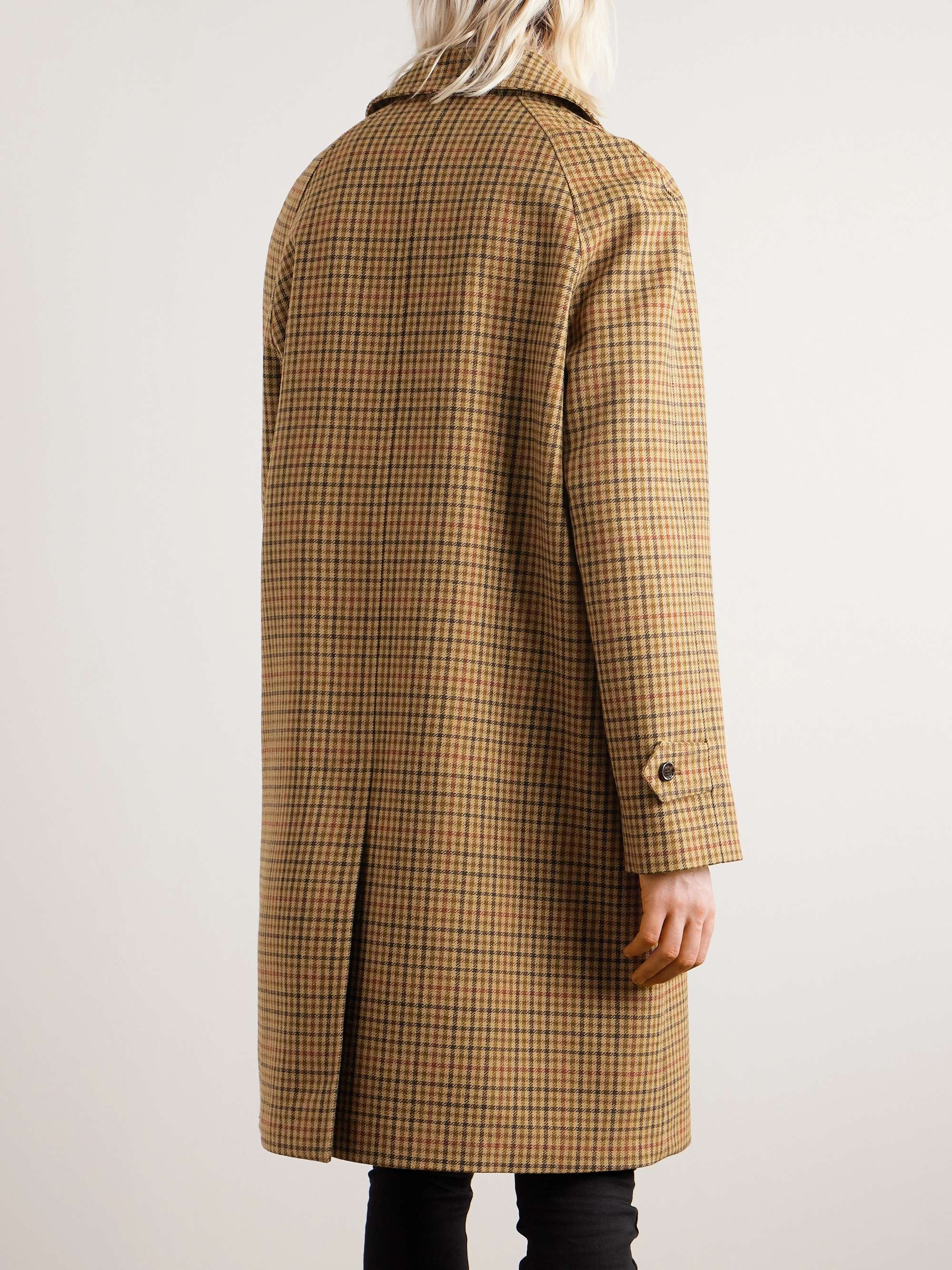 Checked Wool Coat view