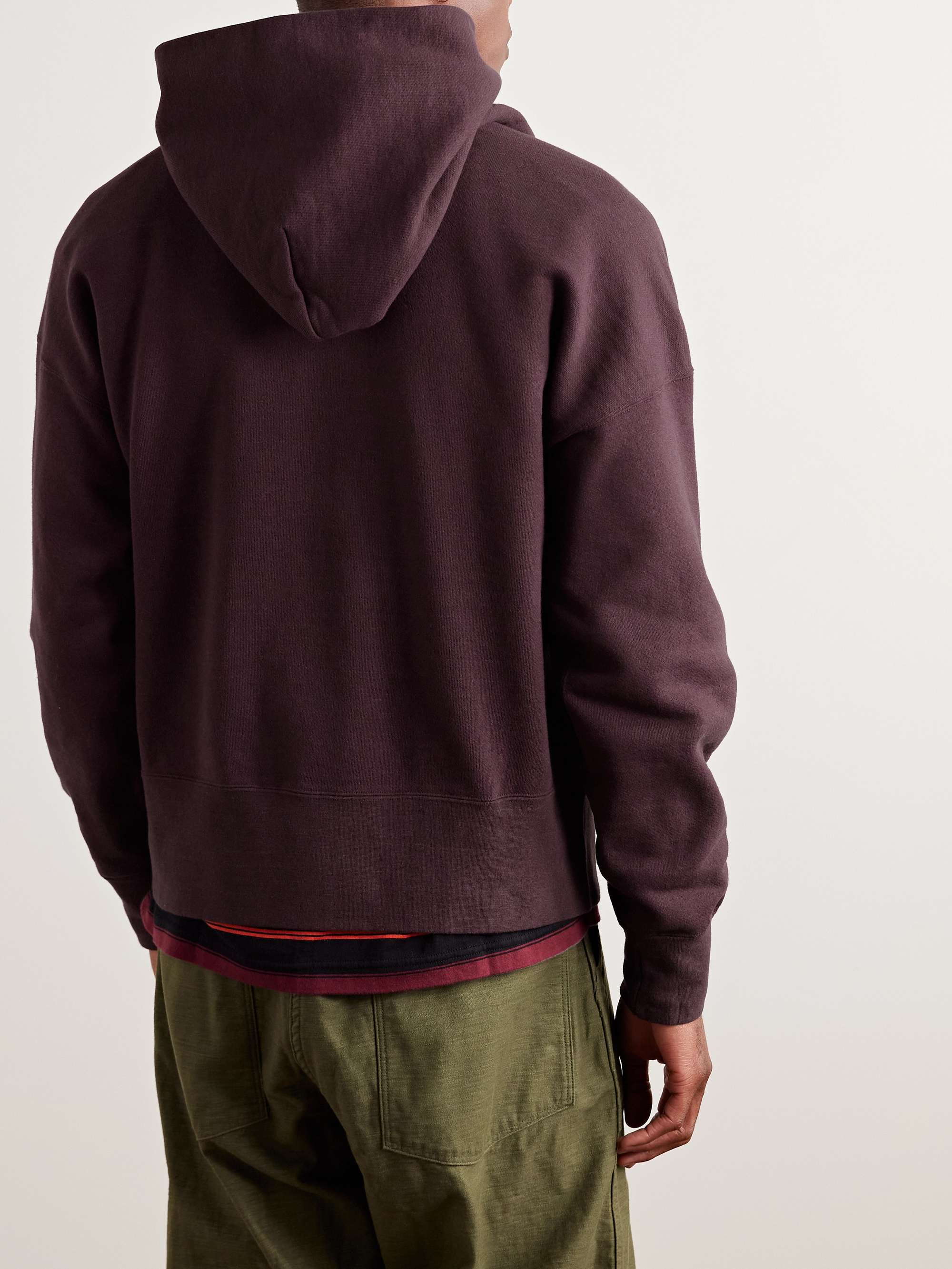Court Garment-Dyed Cotton-Blend Jersey Hoodie view