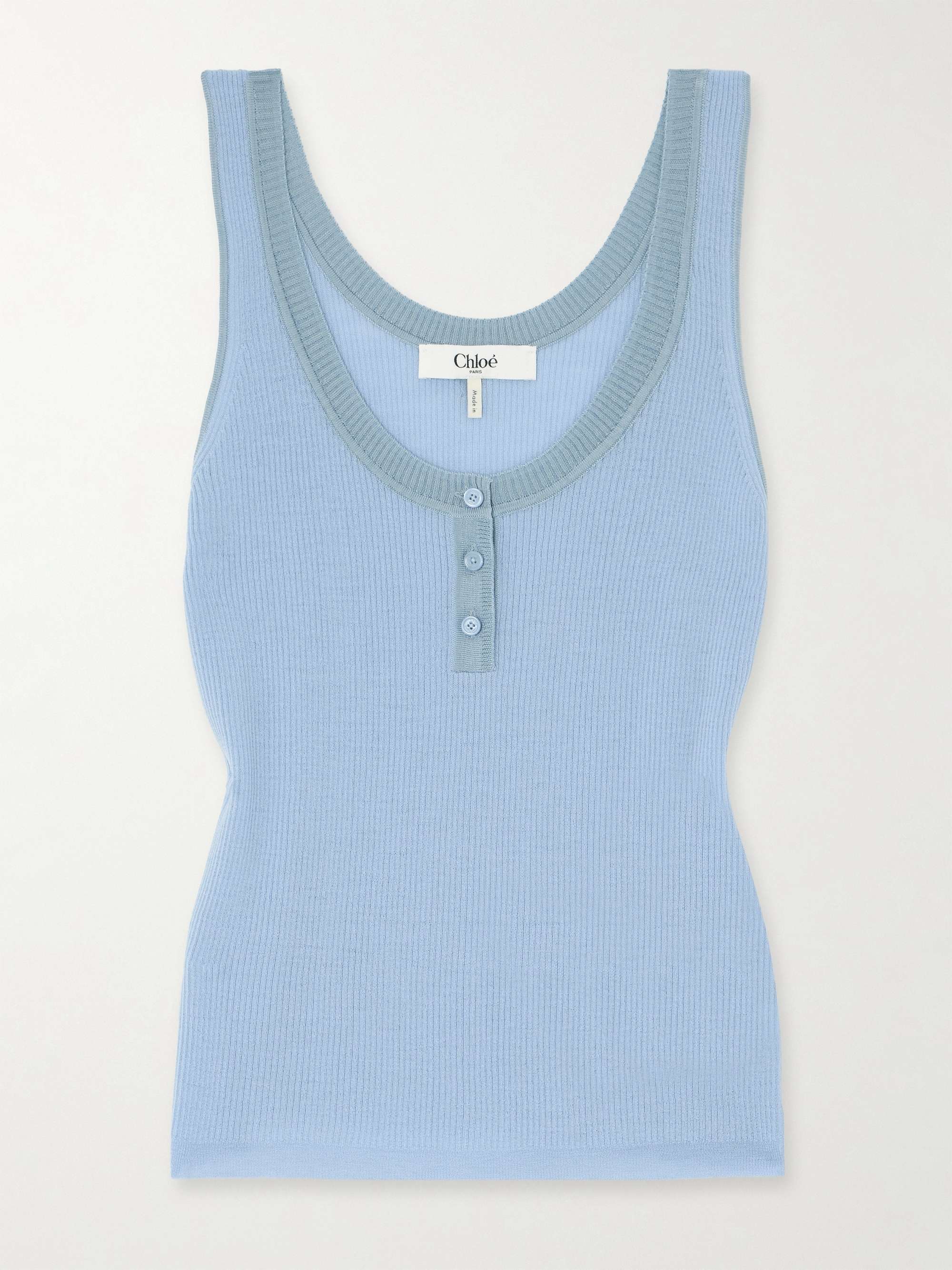 Ribbed wool tank hero visual