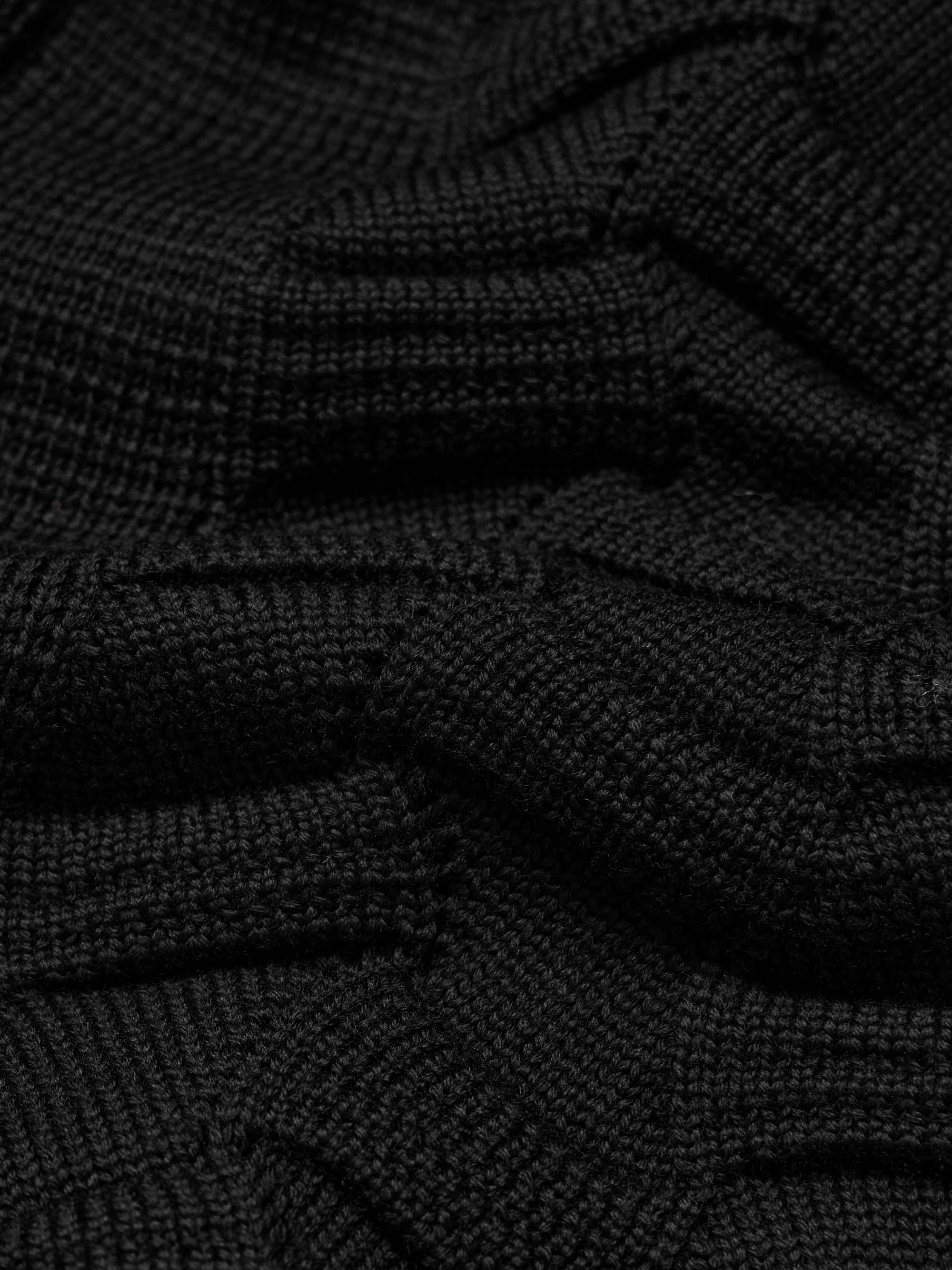 Epigon III Slim-Fit Shawl-Collar Textured Virgin Wool Cardigan view