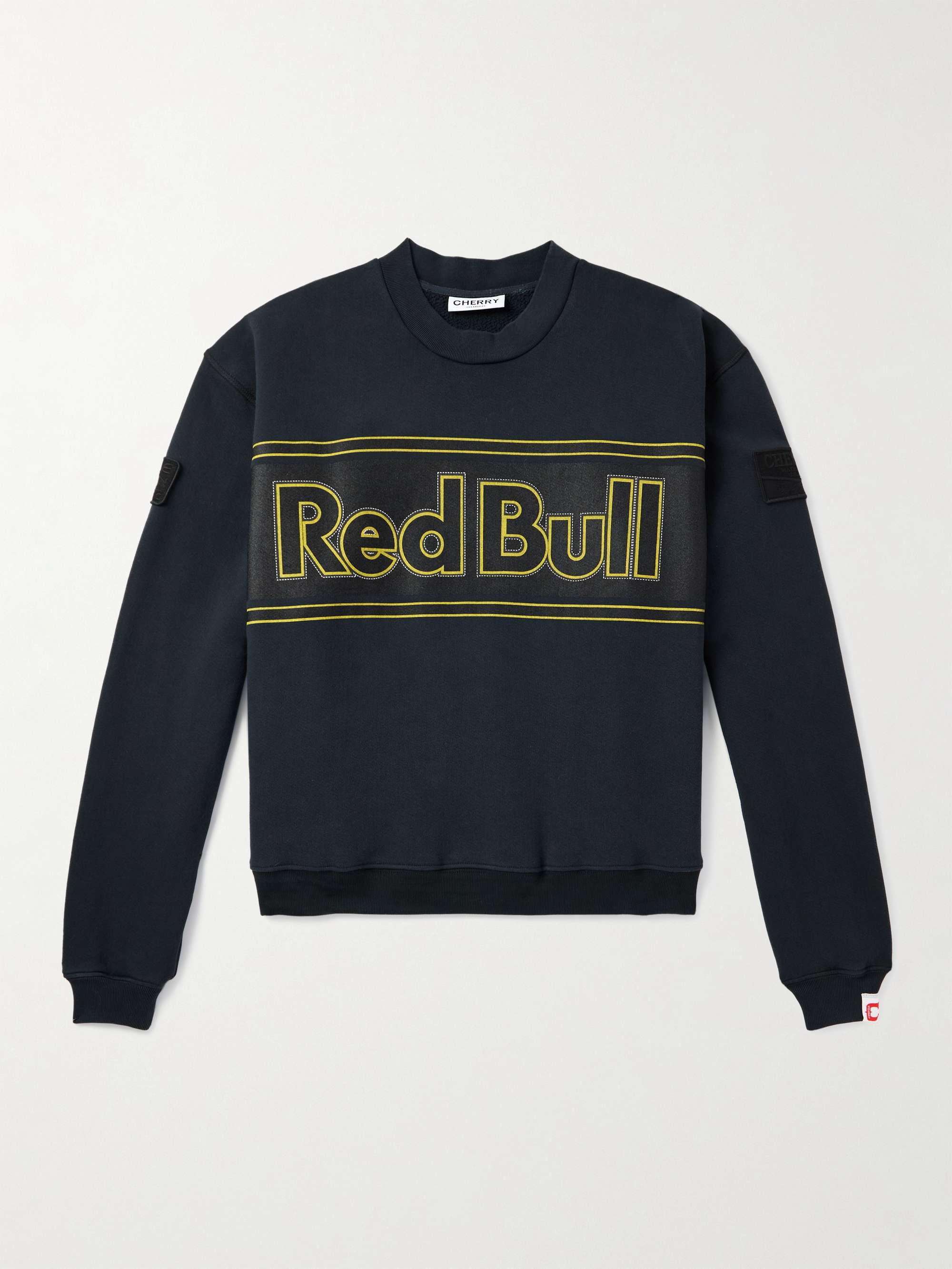 + Oracle Red Bull Racing Logo-Print Appliquéd Cotton-Jersey Sweatshirt hero visual