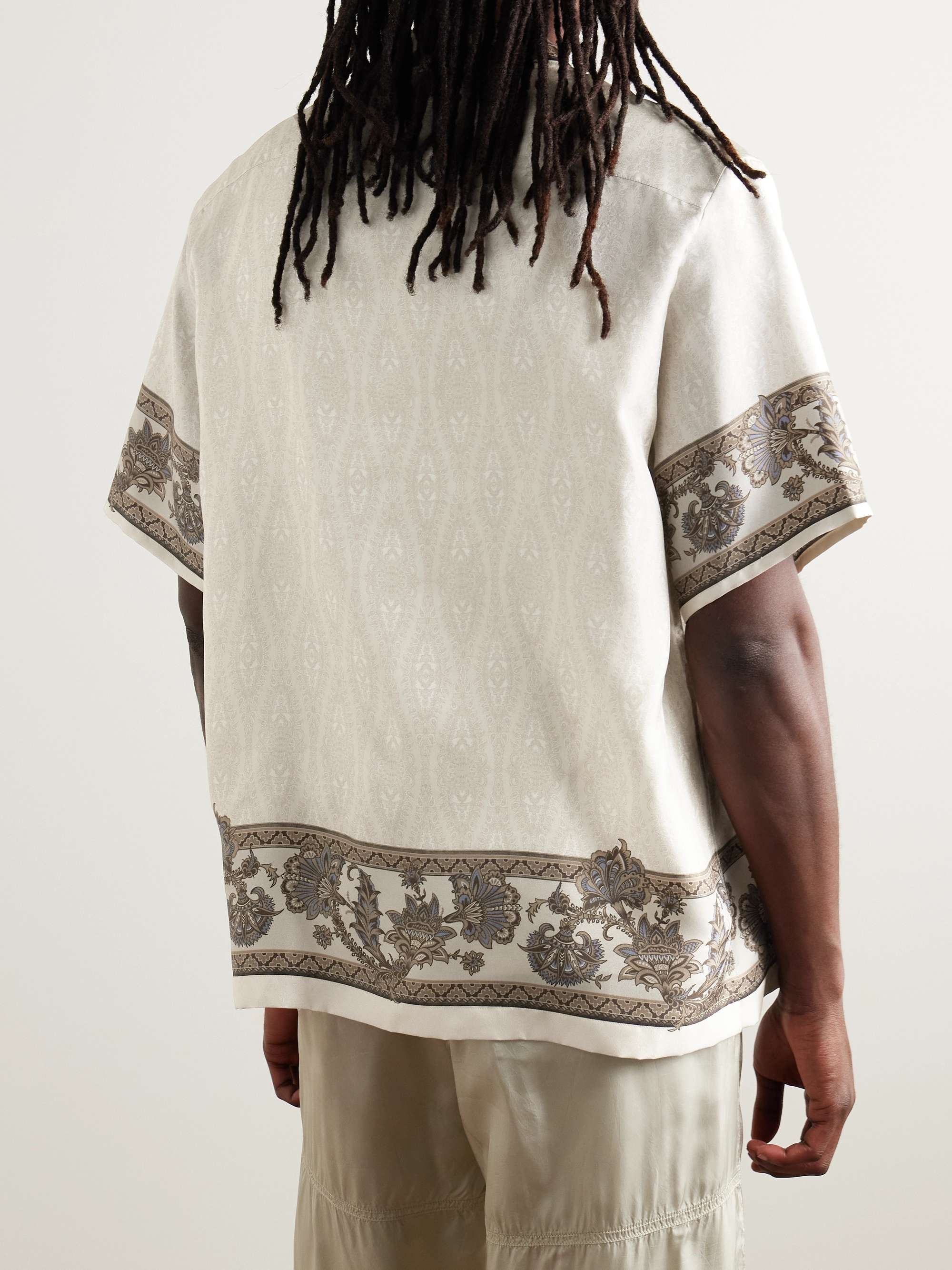 Printed Silk-Twill Shirt view
