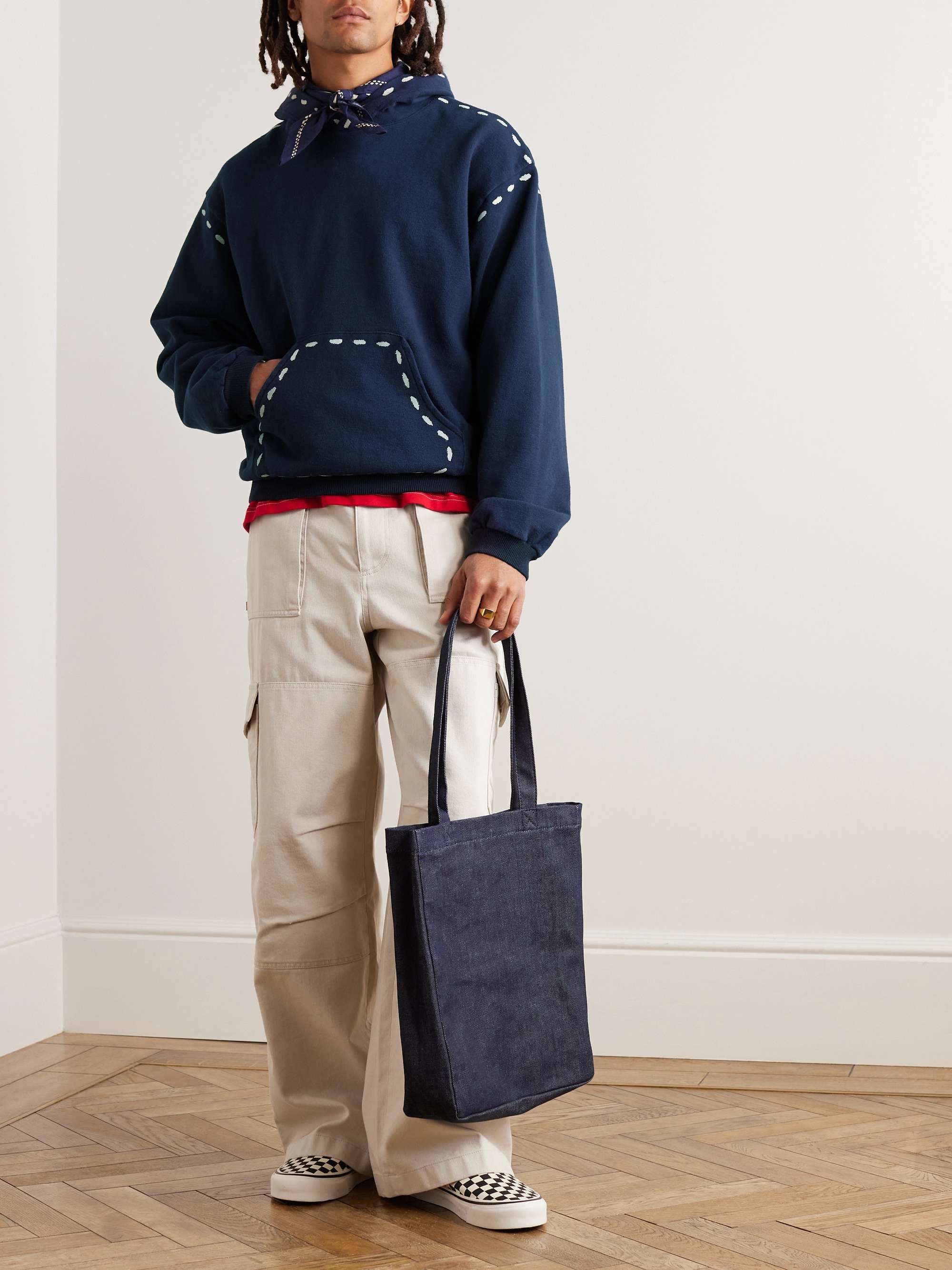 Marionette Printed Cotton-Jersey Hoodie view