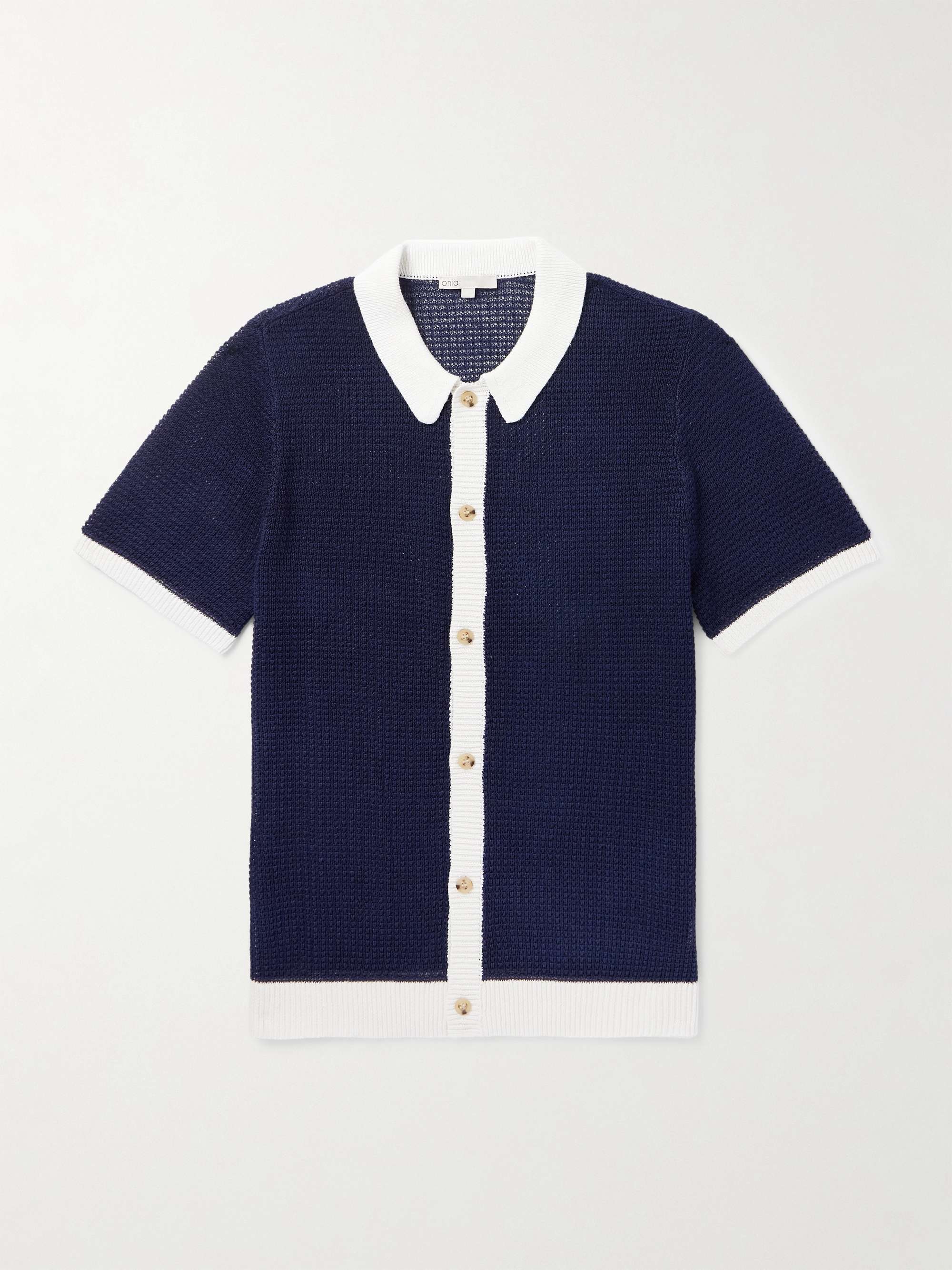 Two-Tone Linen Shirt hero visual