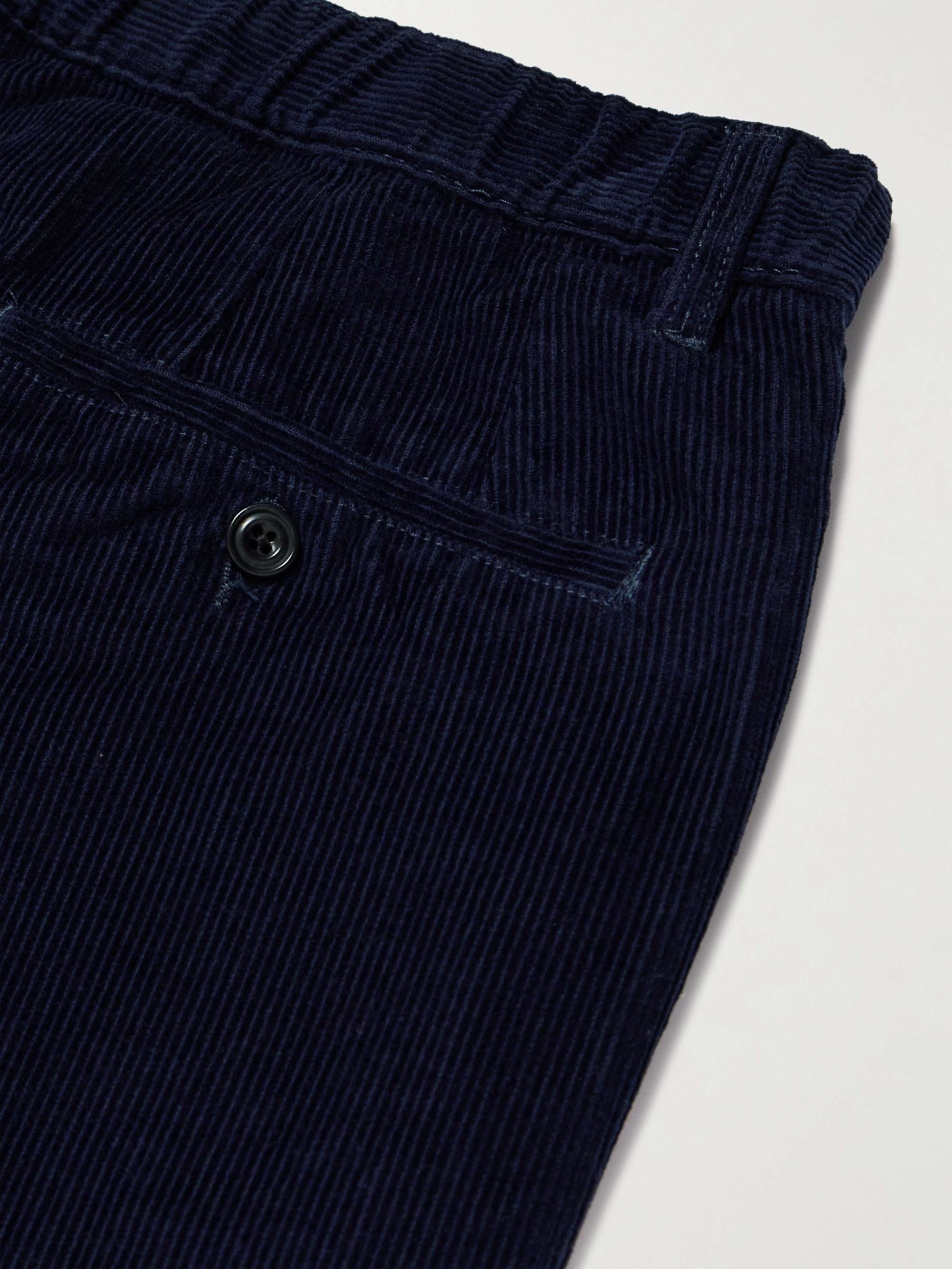 Tanker Slim-Fit Straight-Leg Cotton-Corduroy Drawstring Trousers view