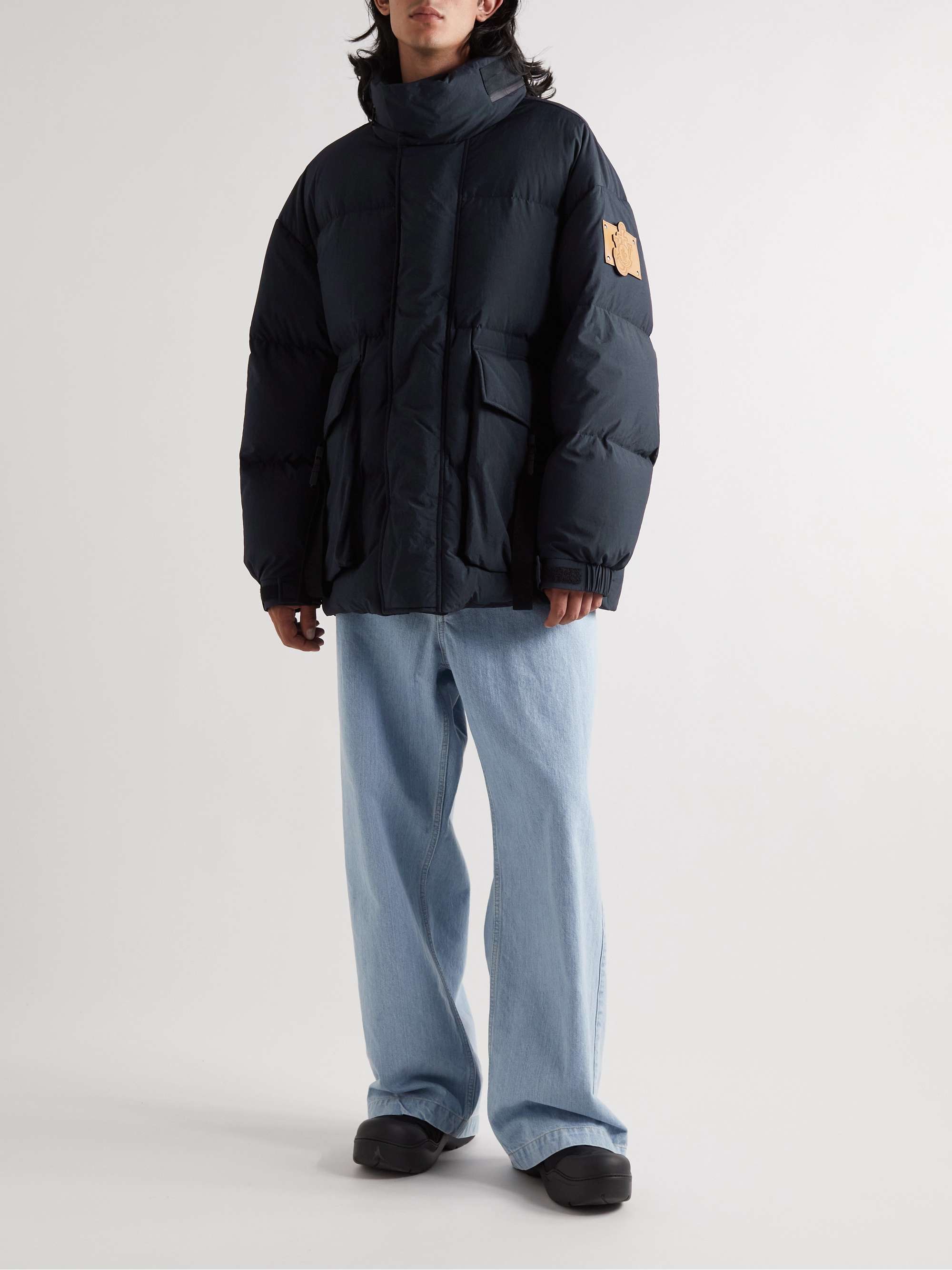 1 Moncler JW Anderson Donard Logo-Appliquéd Quilted Shell Hooded Down Jacket view