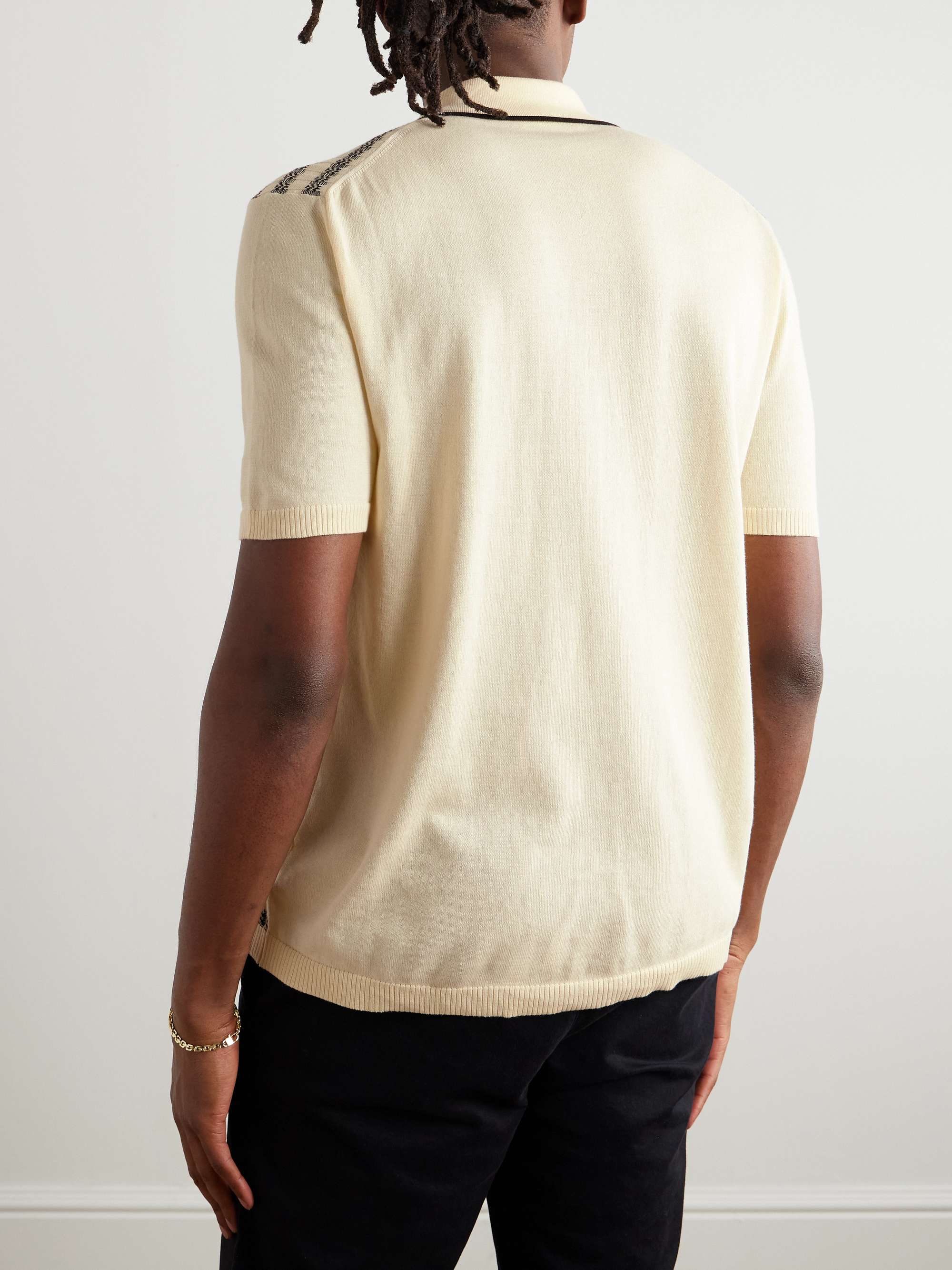 Jude Striped Ribbed Organic Cotton Shirt view