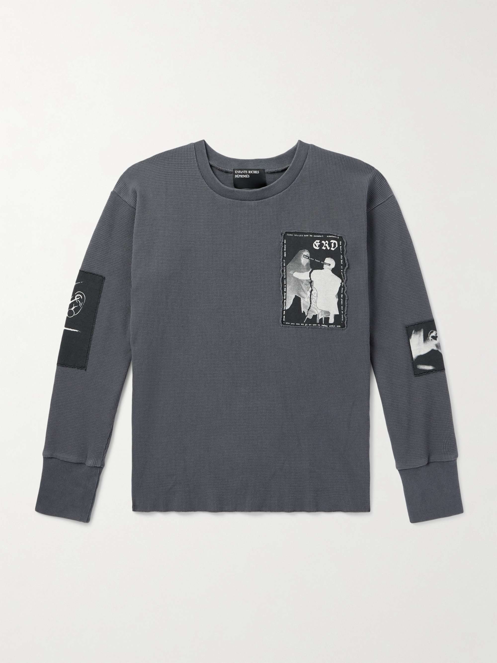 Logo-Appliquéd Waffle-Knit Cotton-Jersey T-Shirt hero visual