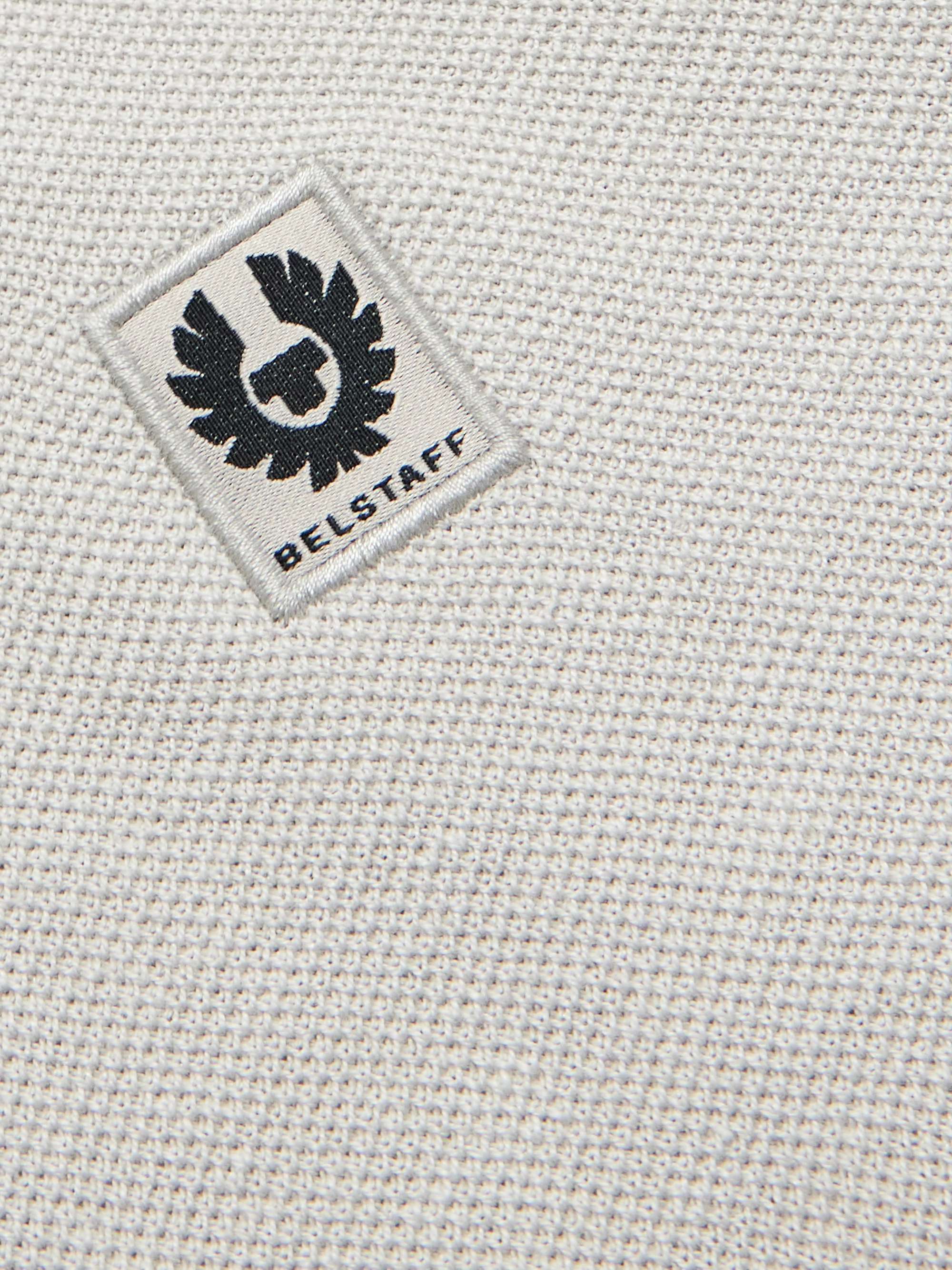 Drift Cotton and Silk-Blend Piqué Half-Zip Polo Shirt view