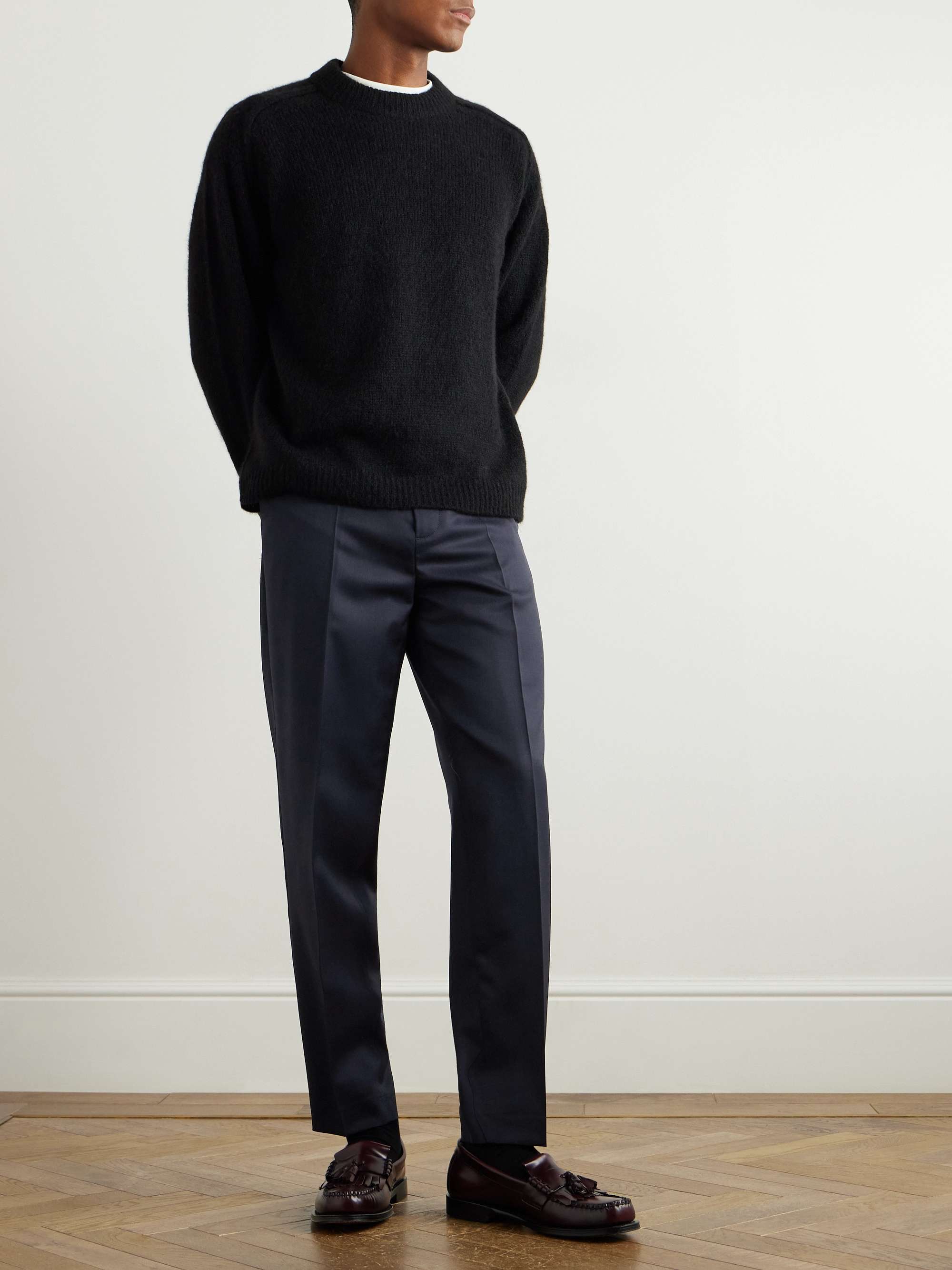 Massimo Straight-Leg Wool-Twill Suit Trousers view