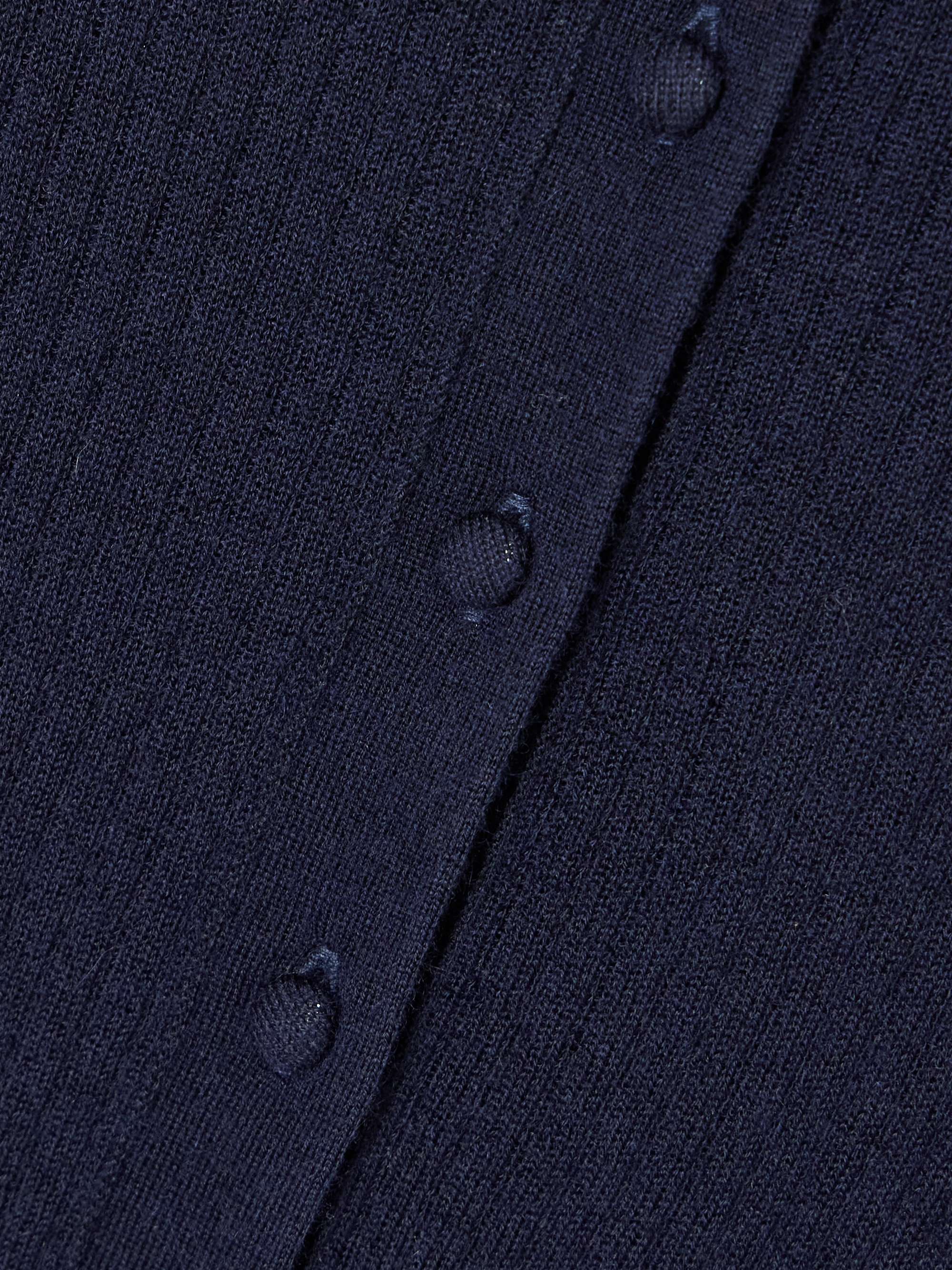 Maja ribbed organic cashmere polo shirt view