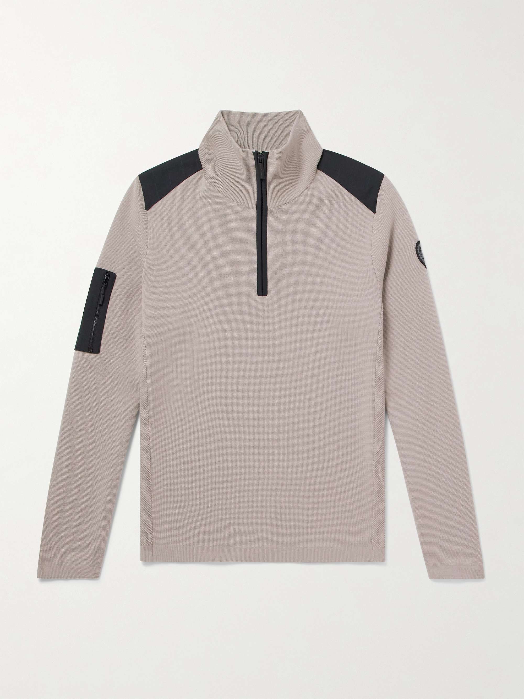 Stormont Slim-Fit CORDURA-Trimmed Merino Wool Half-Zip Sweater hero visual