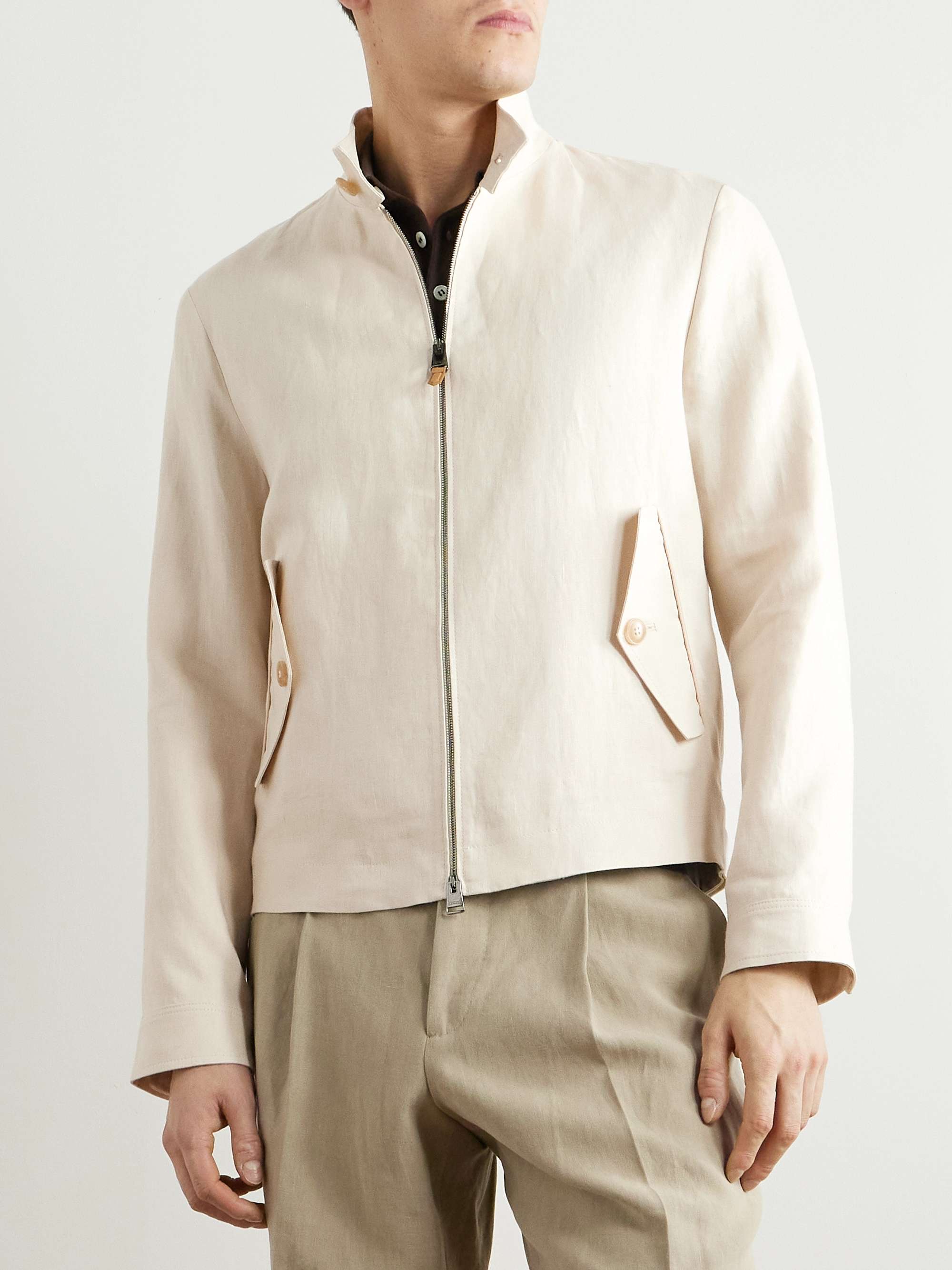 Linen Bomber Jacket view