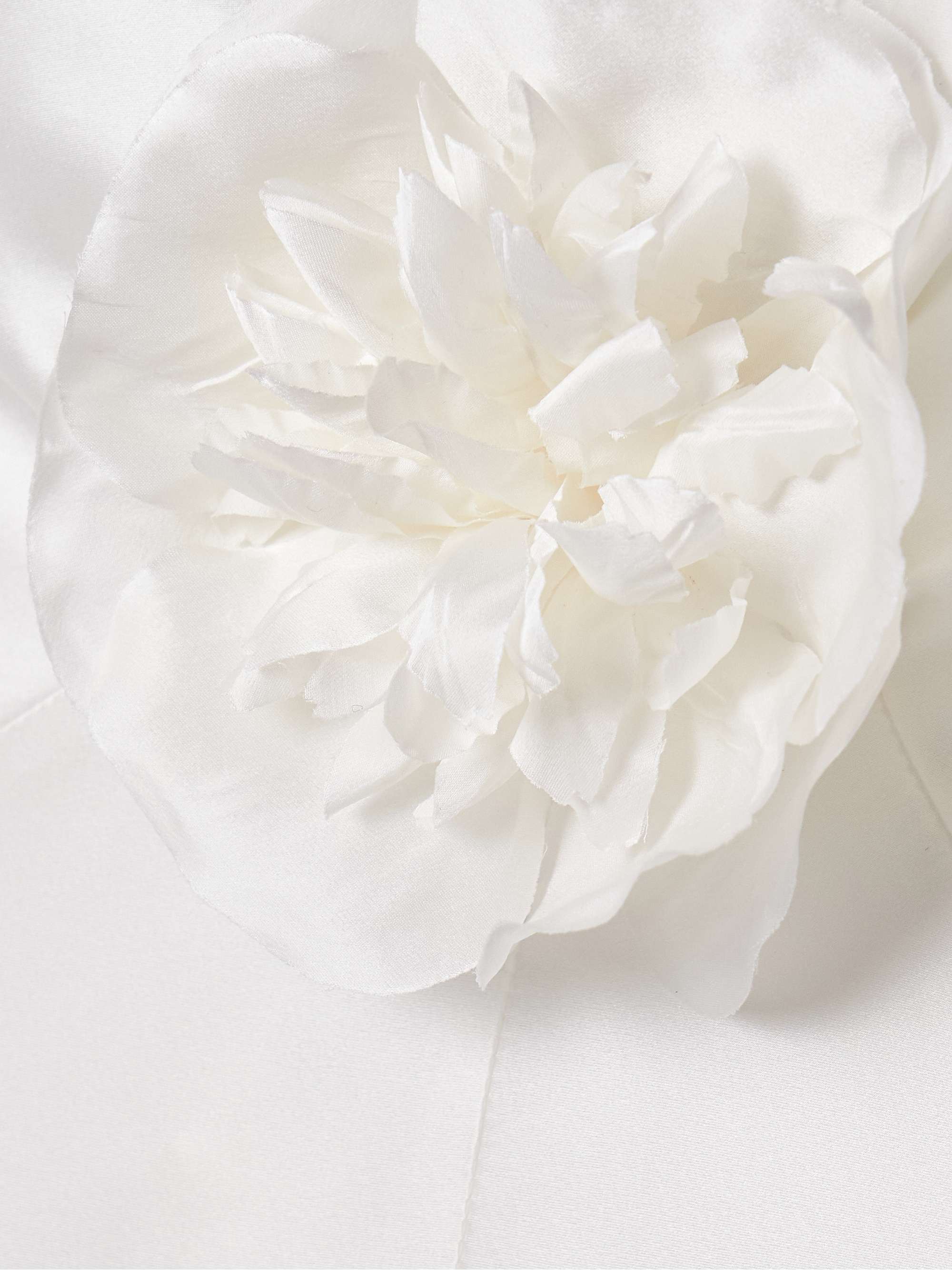 Embellished silk-charmeuse halterneck gown view
