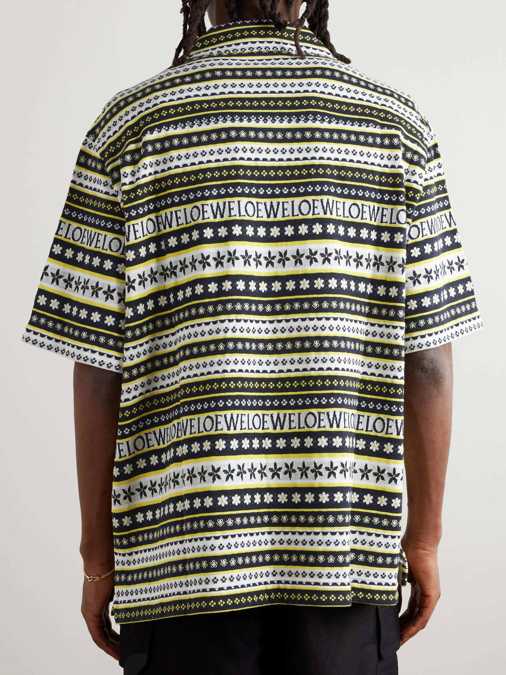 + Paula's Ibiza Camp-Collar Jacquard-Knitted Cotton Shirt view