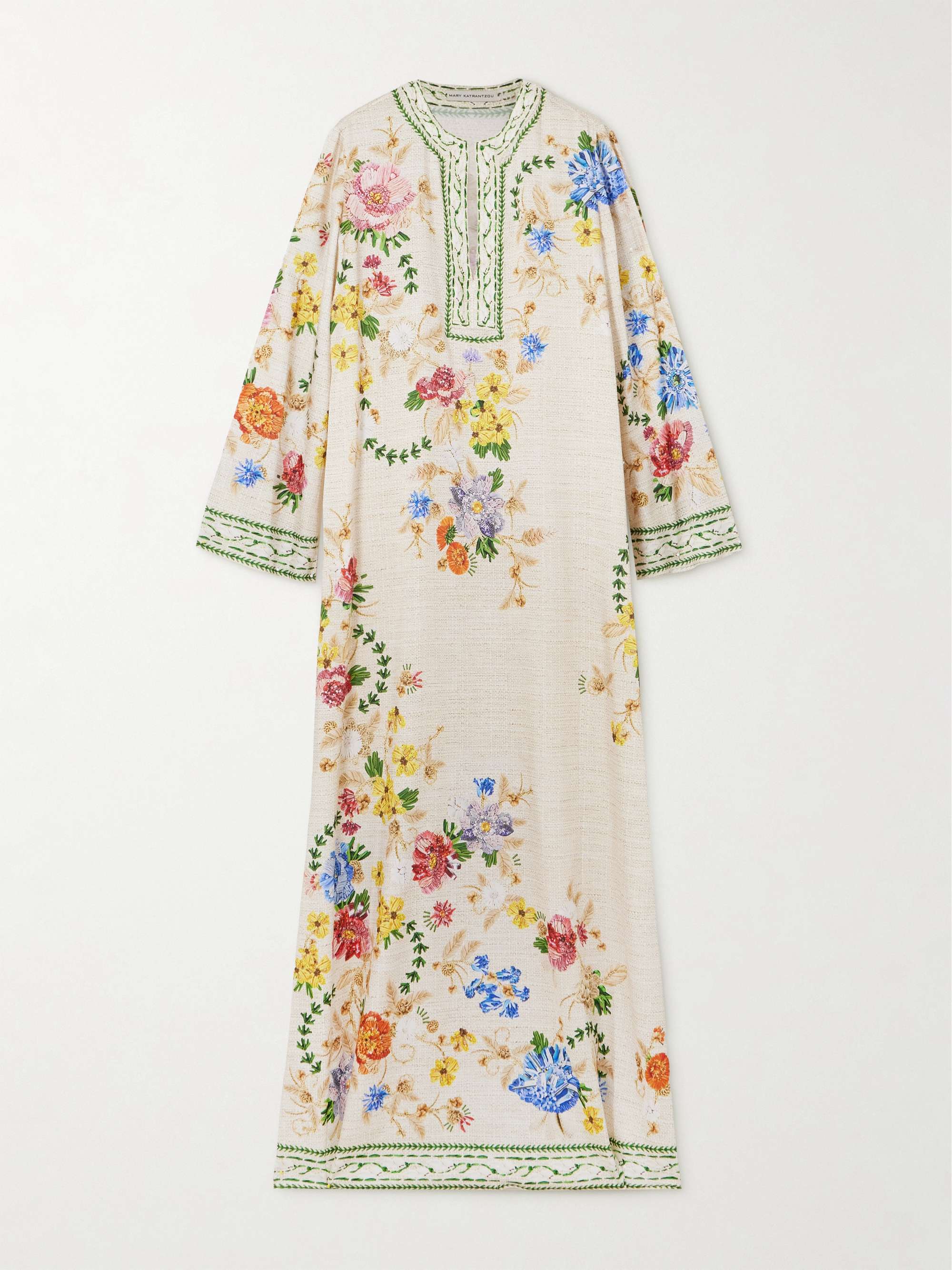 Collins floral-print twill kaftan hero visual