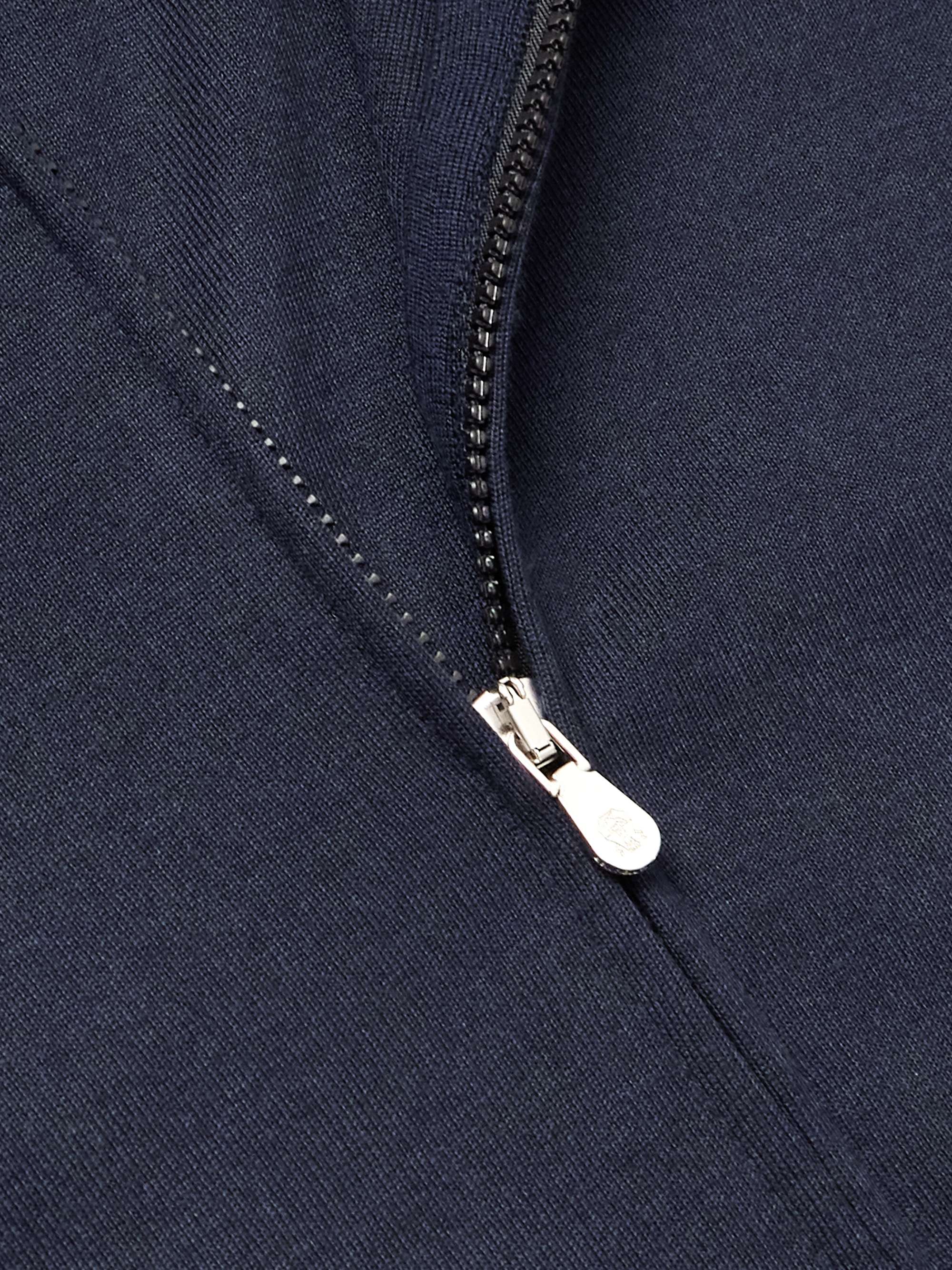 Cashmere-Blend Zip-Up Hoodie view