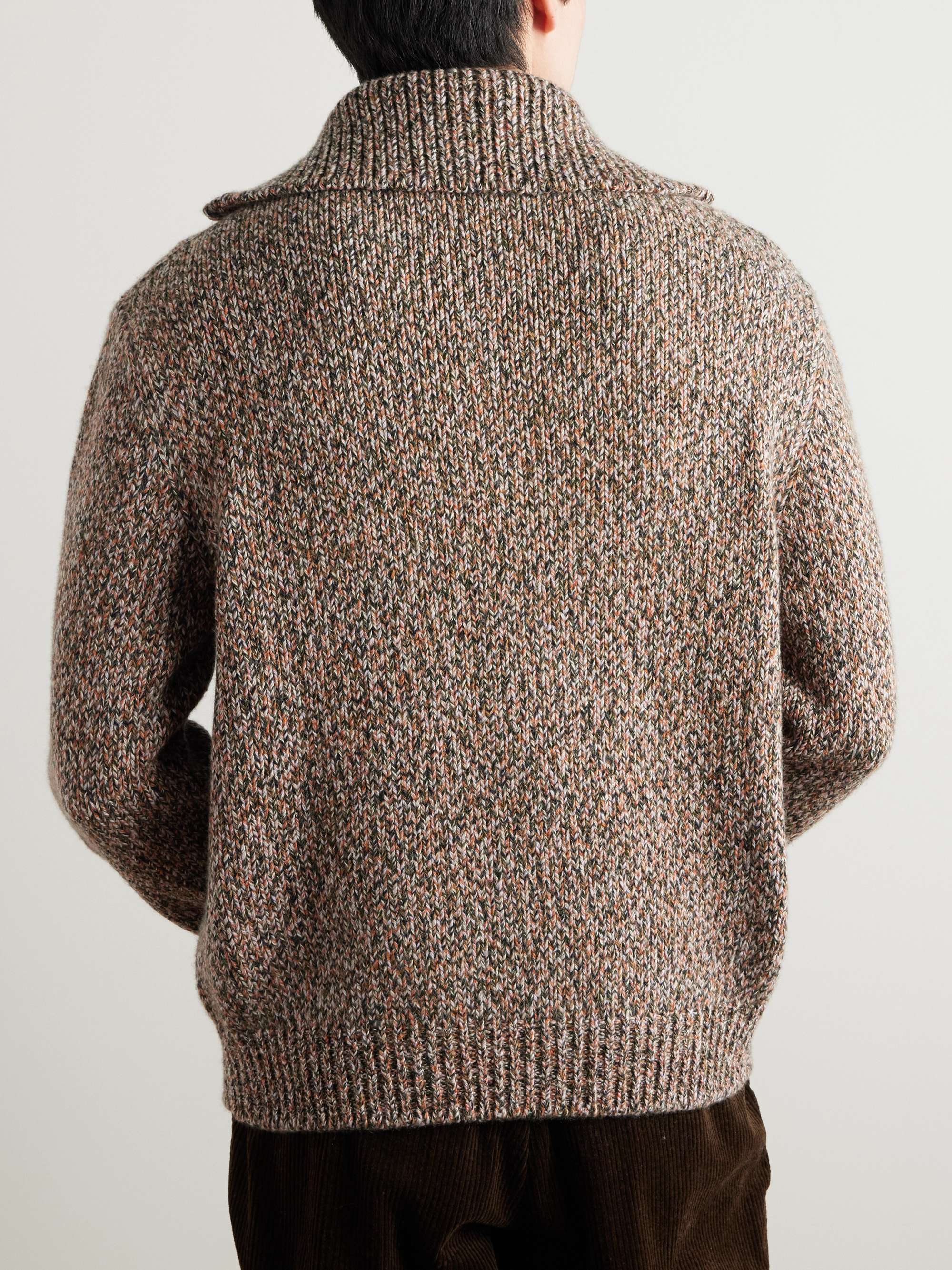 Cashmere Half-Zip Rollneck Sweater view