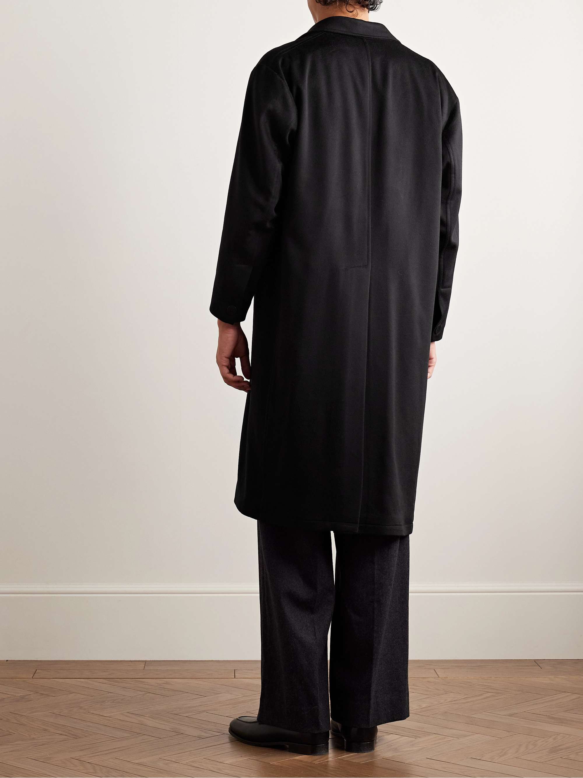 Double-Faced Brushed-Cashmere Coat view