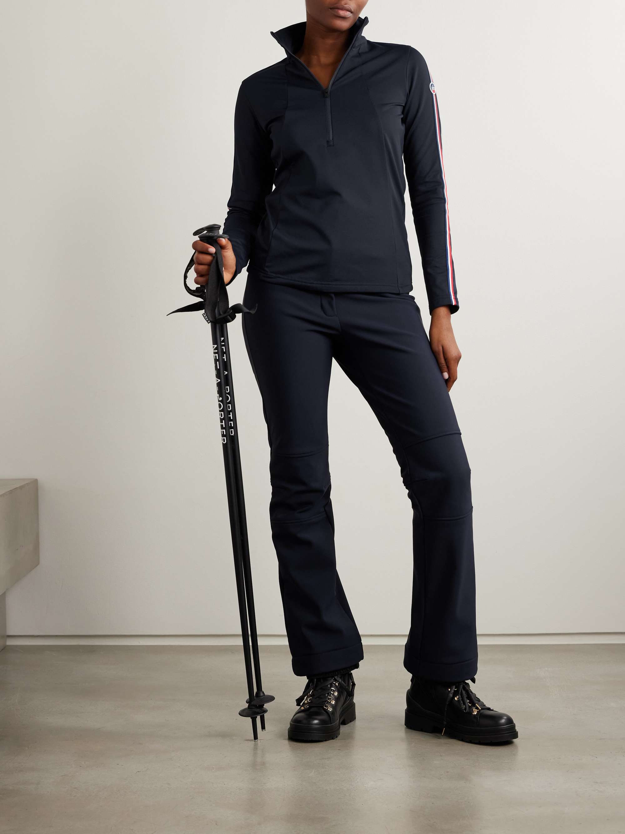 Stellia II grosgrain-trimmed stretch-jersey base layer view