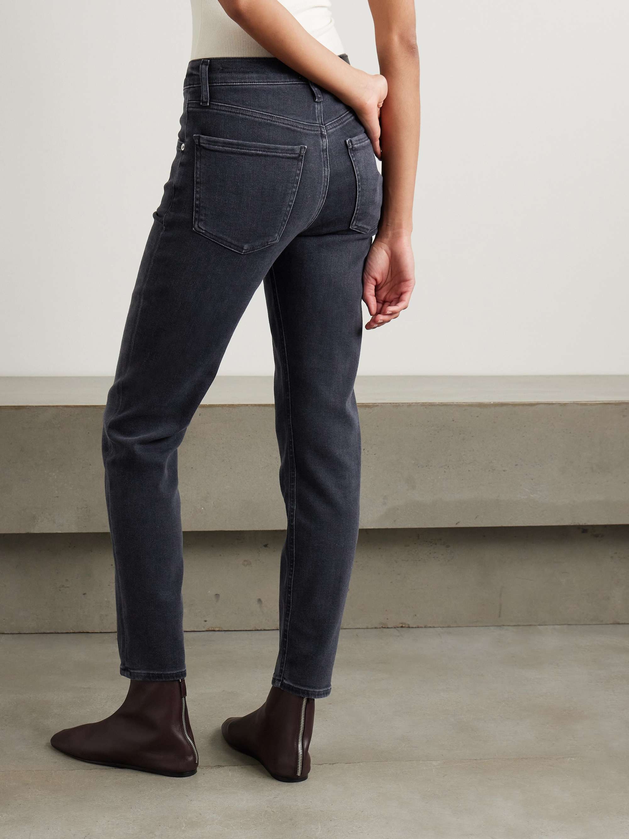 Isola mid-rise slim-leg jeans view