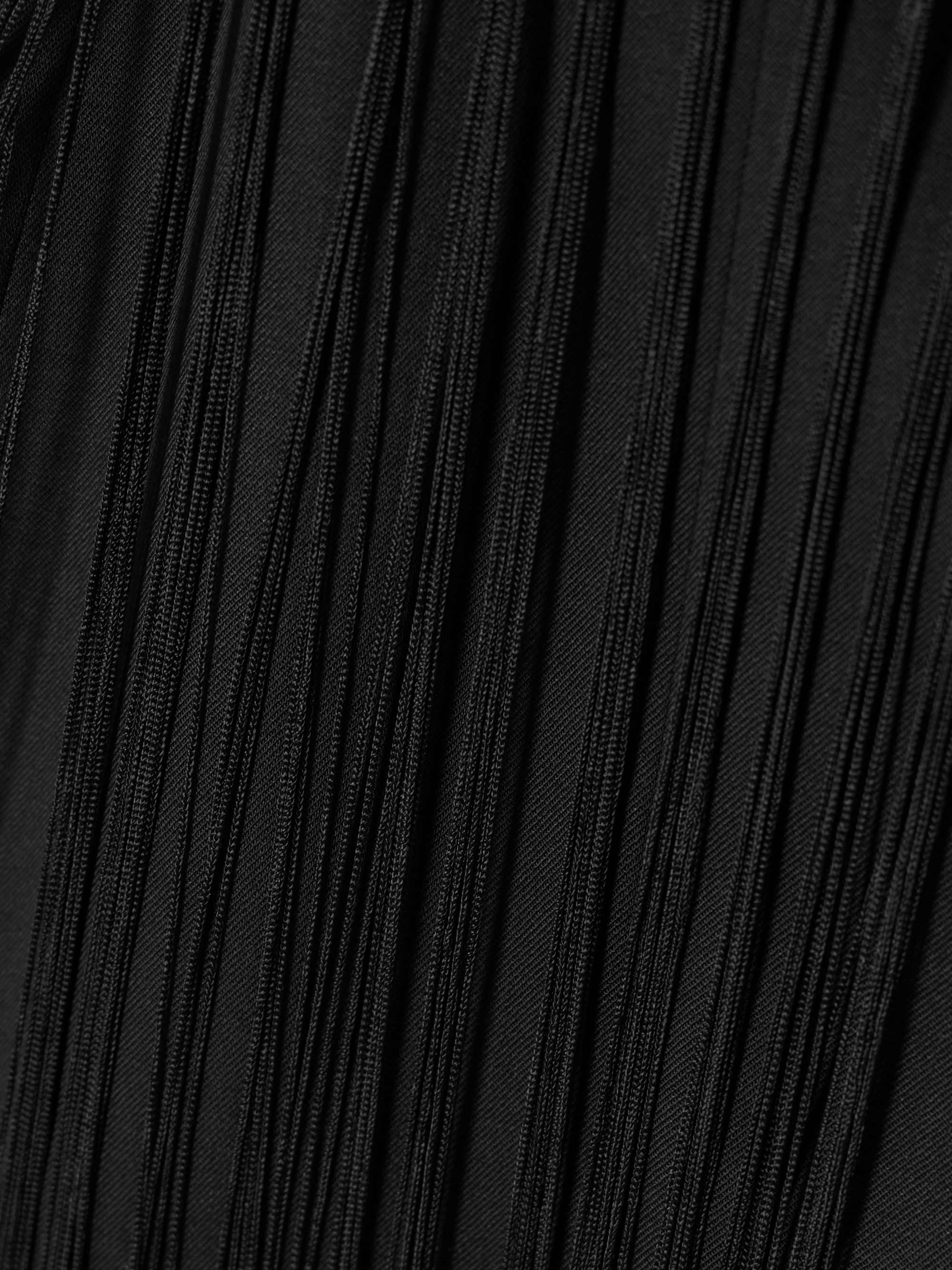 Allegra fringed duchesse silk satin-trimmed stretch-wool shorts view