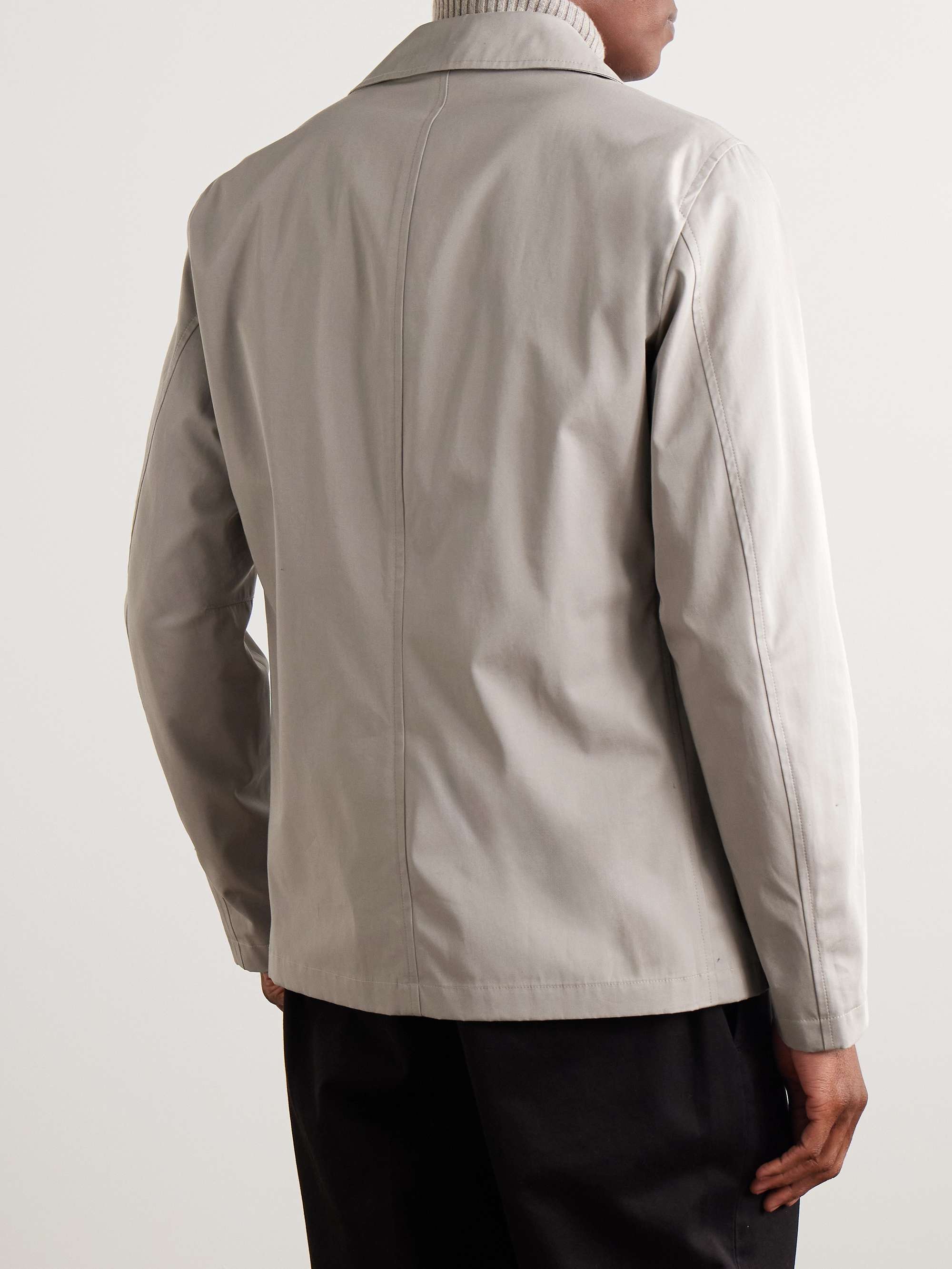 Dean Double-Breasted Cotton-Gabardine Peacoat view