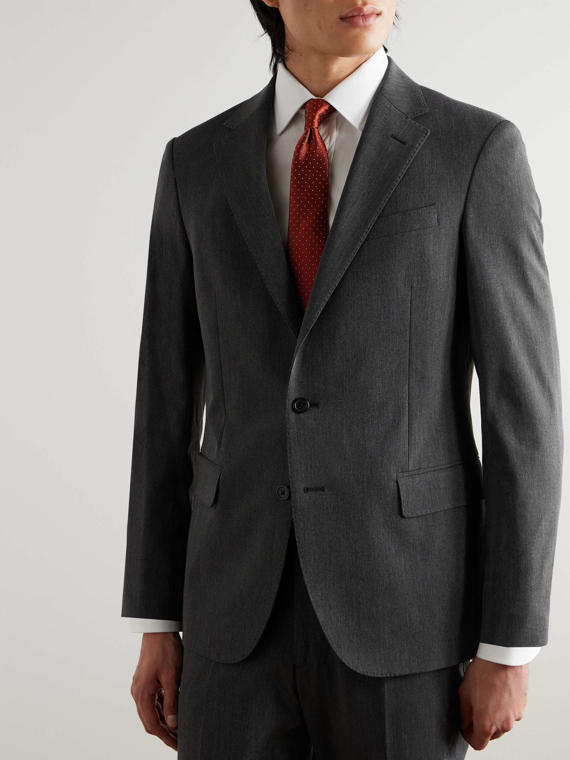 Slim-Fit Twill Suit Jacket view