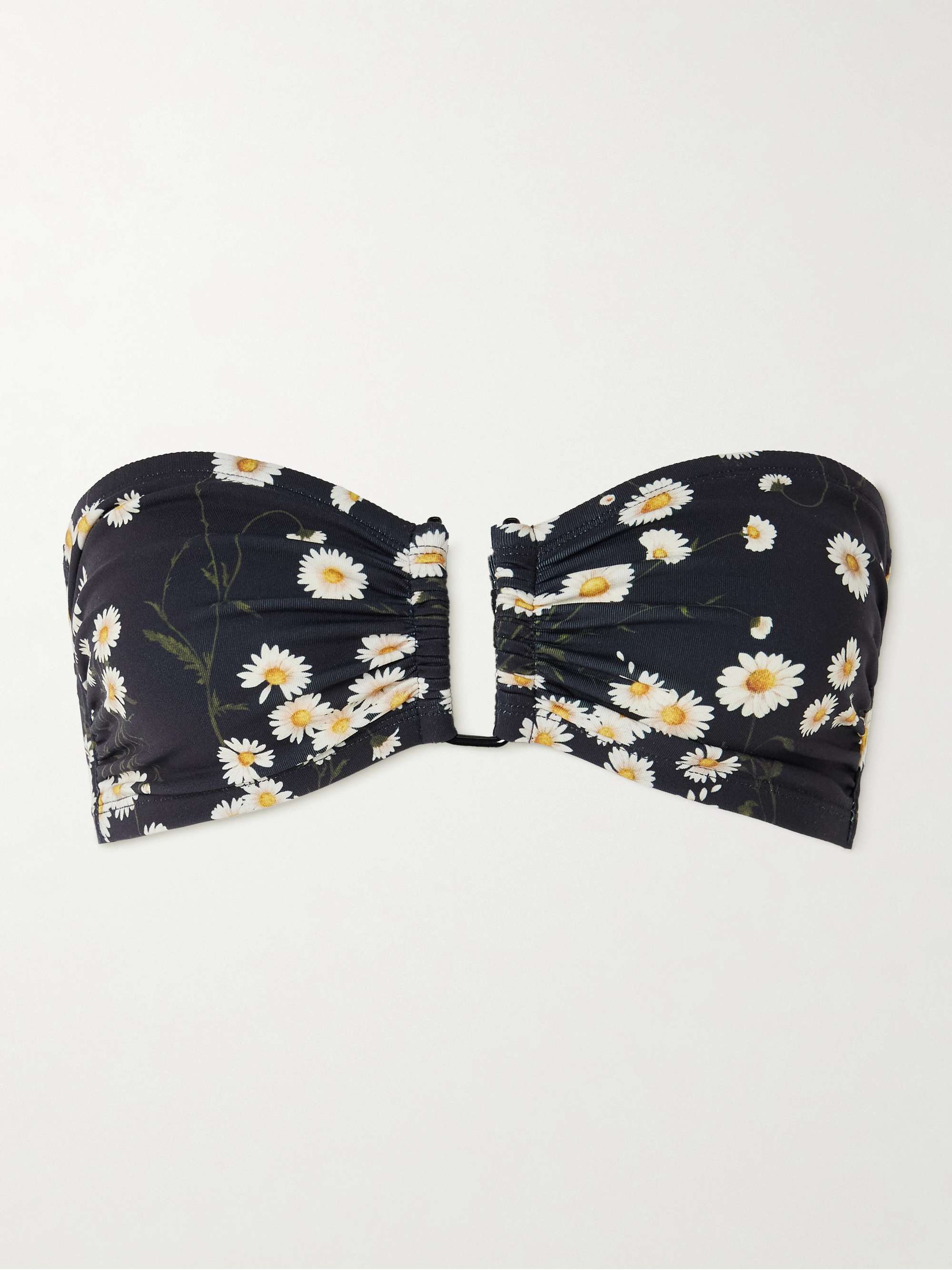 Tendrement floral-print bandeau bikini top hero visual
