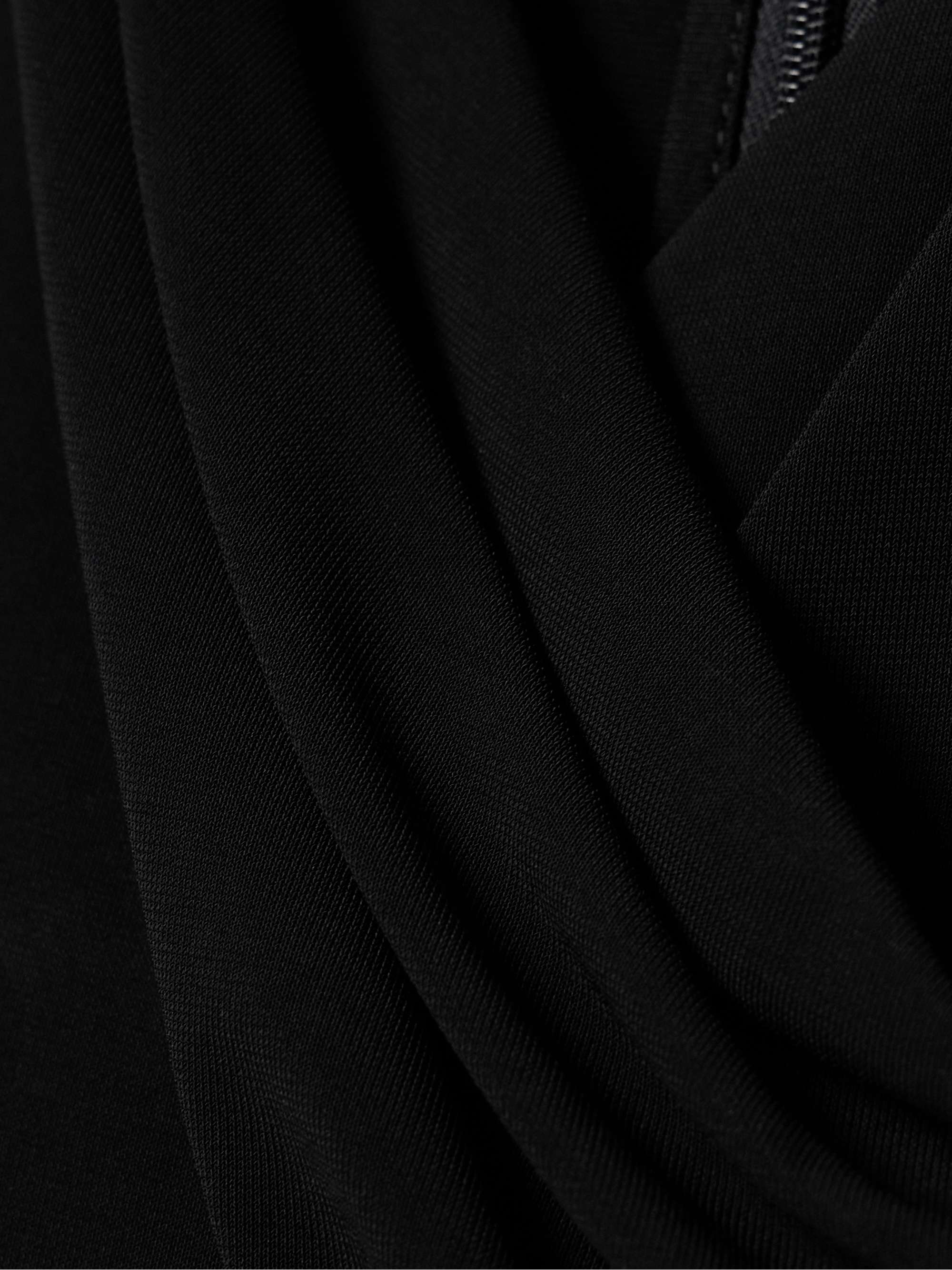 Kaiser belted stretch-jersey and cotton-poplin midi dress view