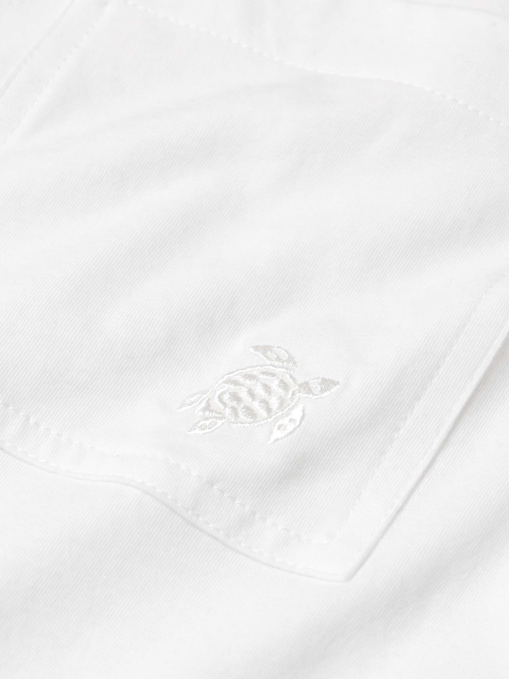 Titan Slim-Fit Logo-Embroidered Cotton-Jersey T-Shirt view