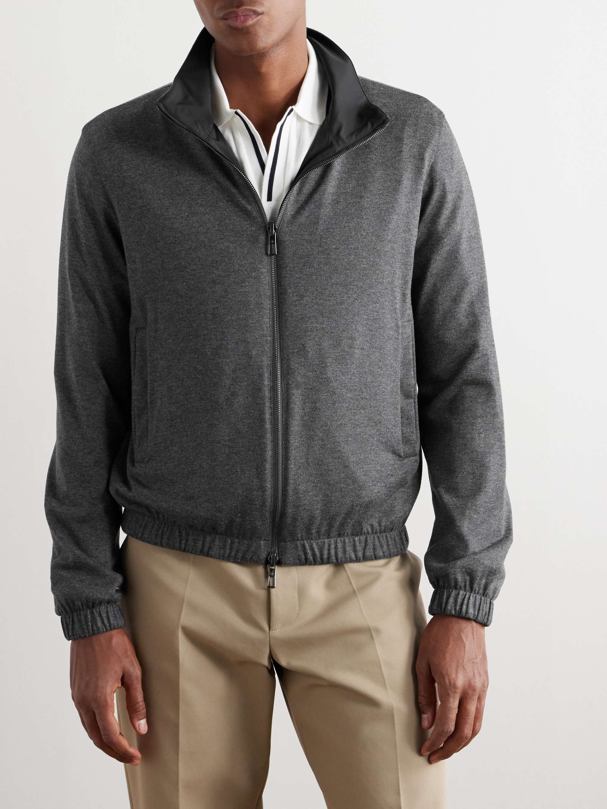 Reversible Windmate® Storm System® Shell and Cashmere Bomber Jacket view