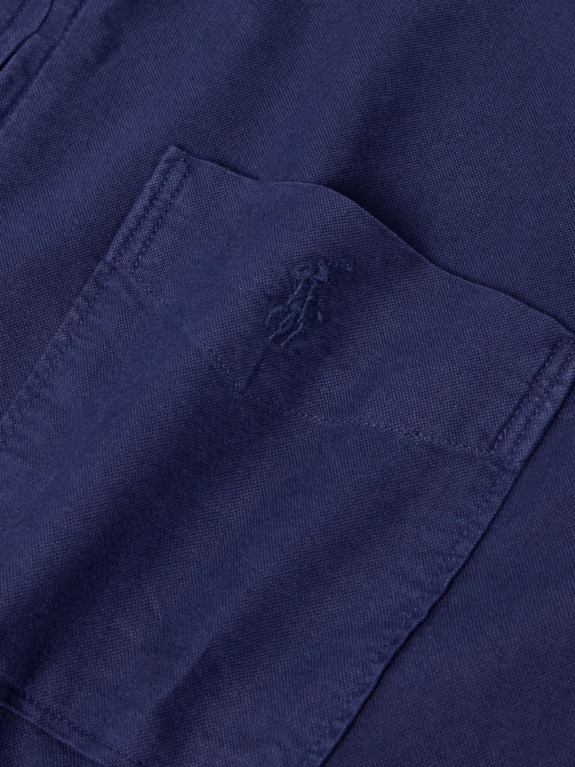 Garment-Dyed Cotton Oxford Shirt Jacket view