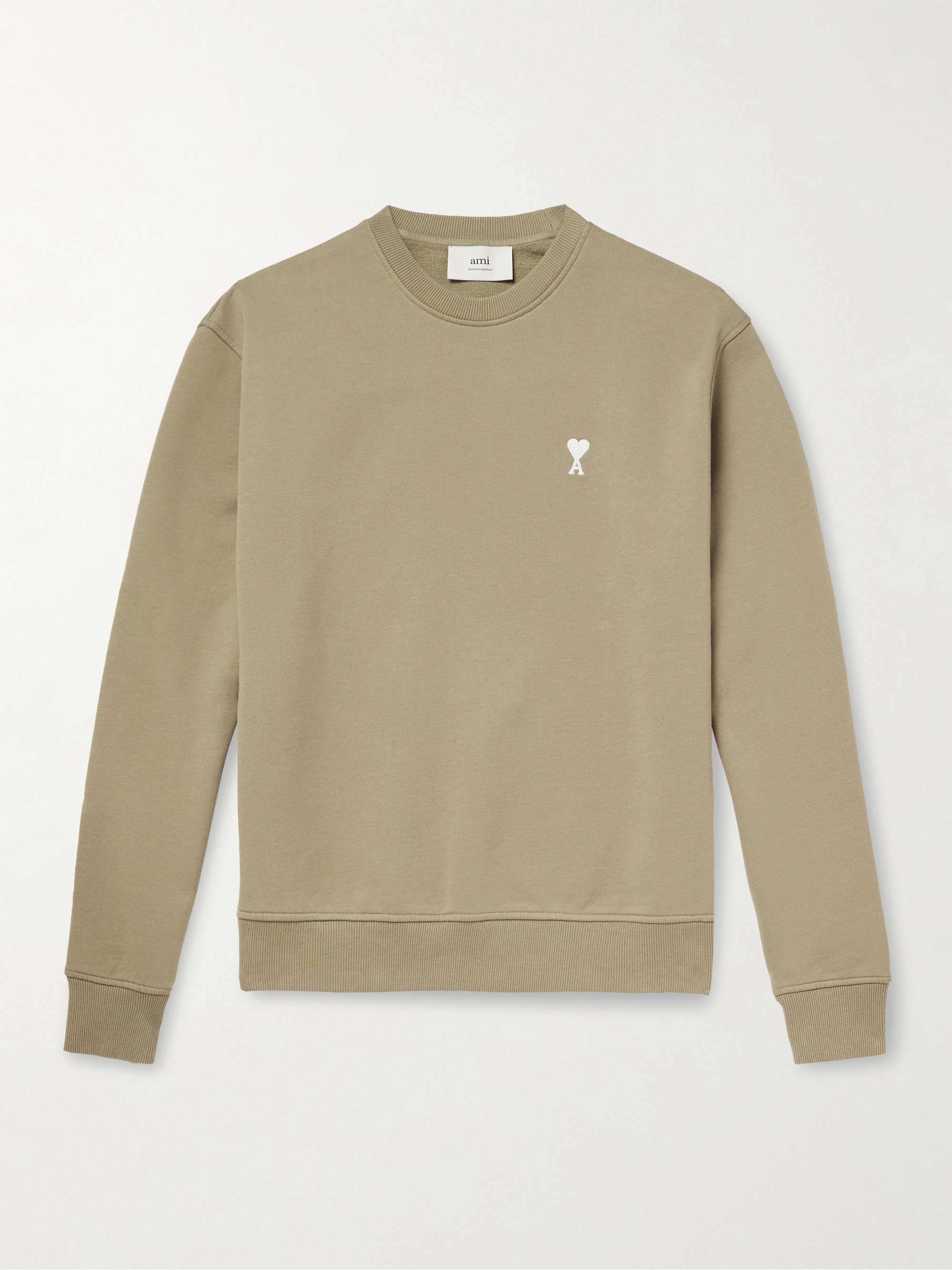 Ami de Coeur Logo-Embroidered Organic Cotton-Jersey Sweatshirt hero visual