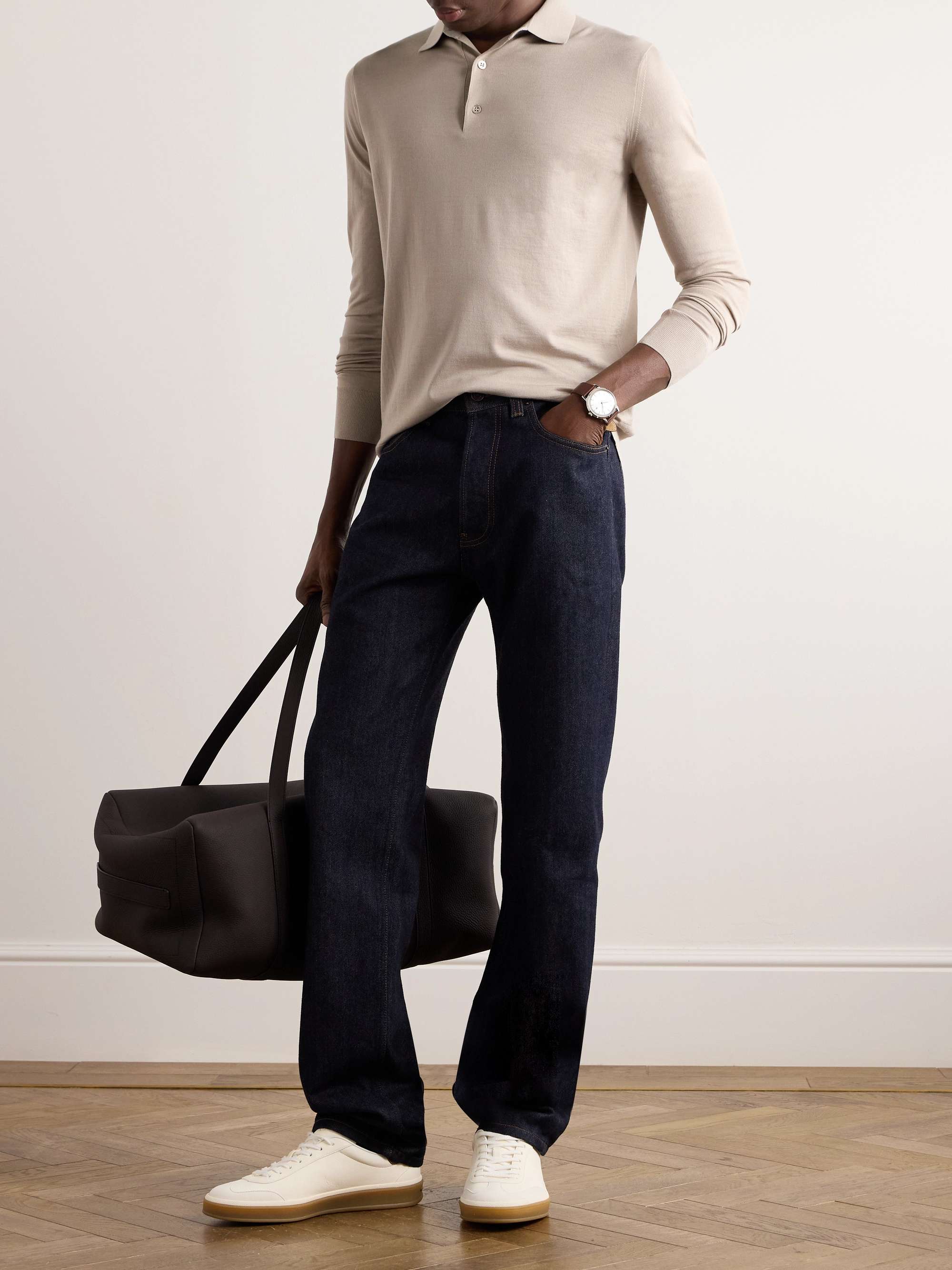 Slim-Fit Wish® Wool Polo Shirt view